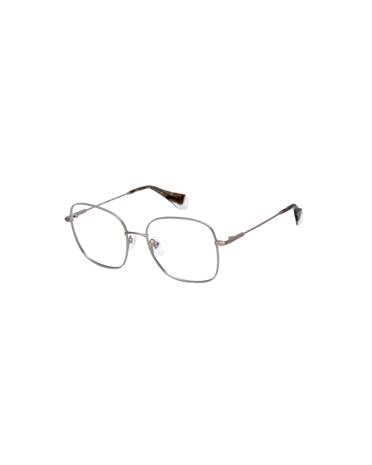 BROOKLYN: Cuadrada Metal Verde optical glasses by GIGI STUDIOS 4760
