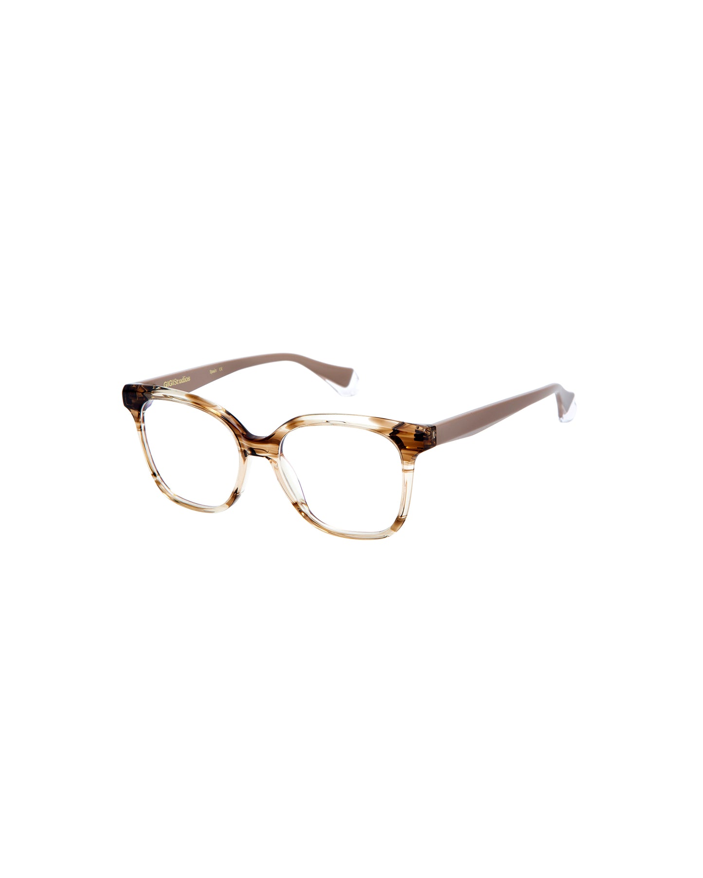 CELESTINE: Cuadrada Acetato Marrón optical glasses by GIGI STUDIOS 4849