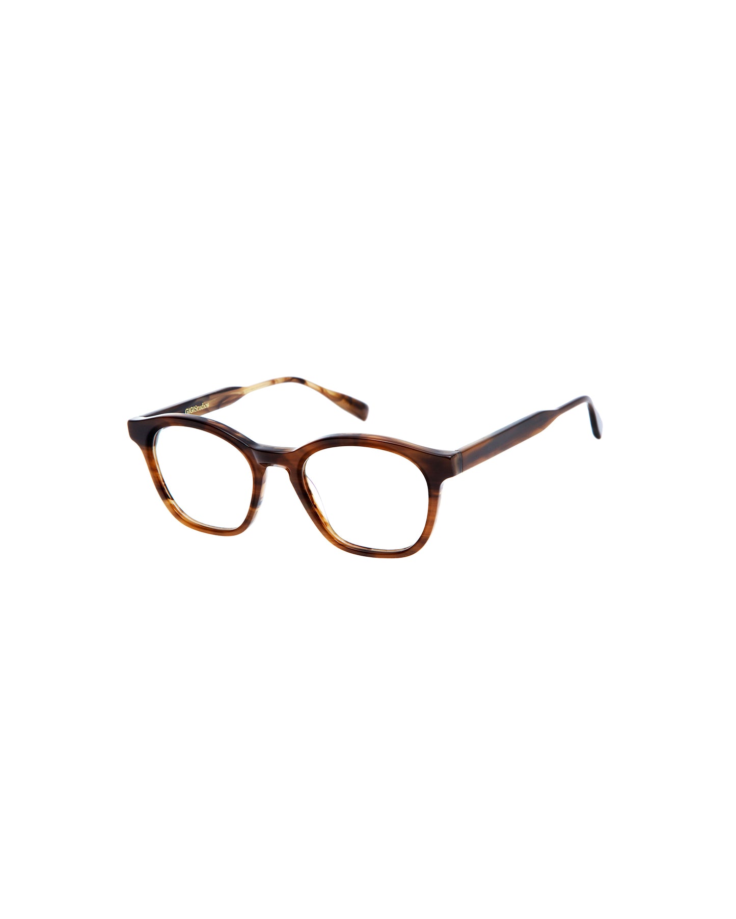 PRAGA: Cuadrada Acetato Marrón optical glasses by GIGI STUDIOS 4898
