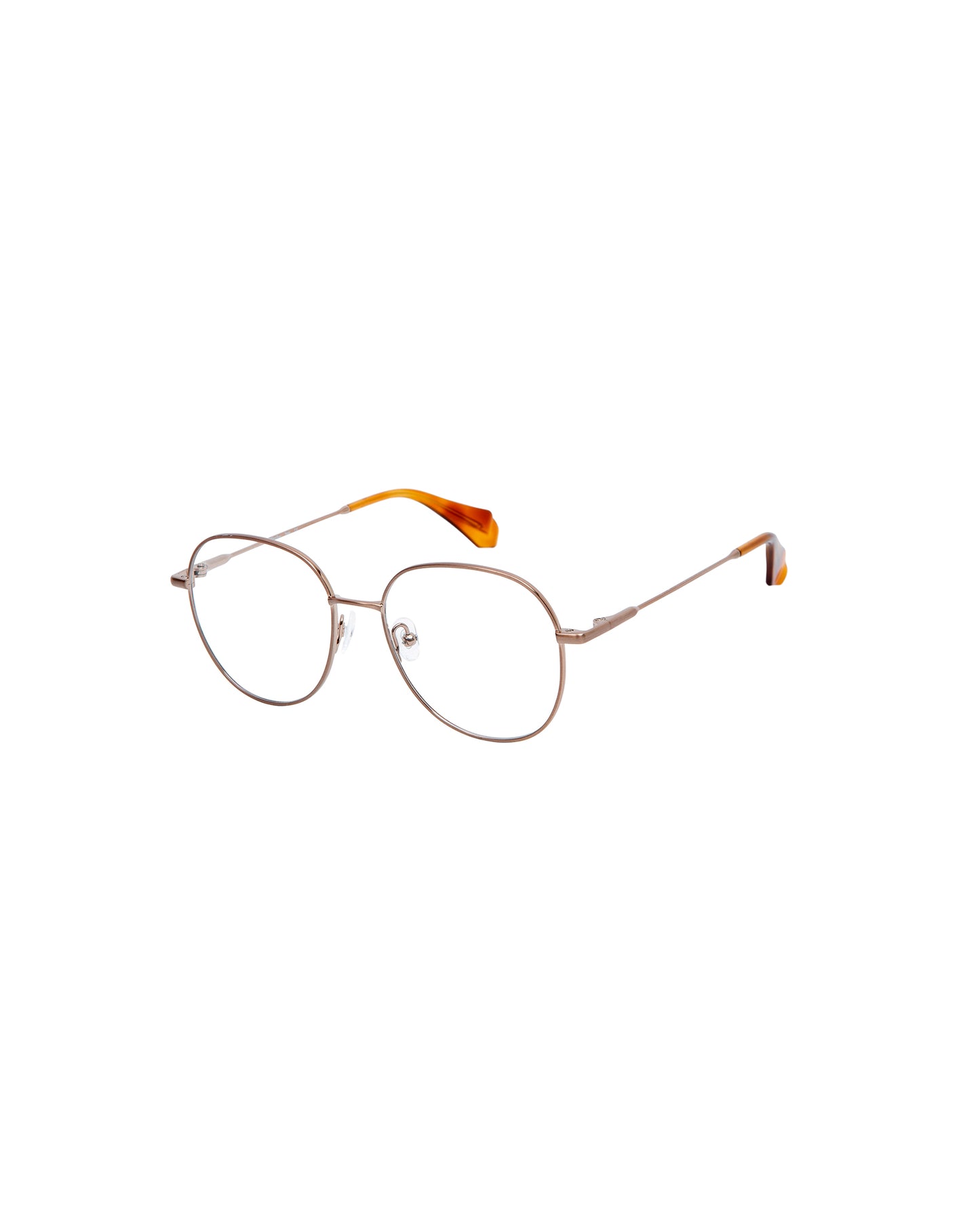 ELETTRA: Redondas Metal Marrón optical glasses by GIGI STUDIOS 5003