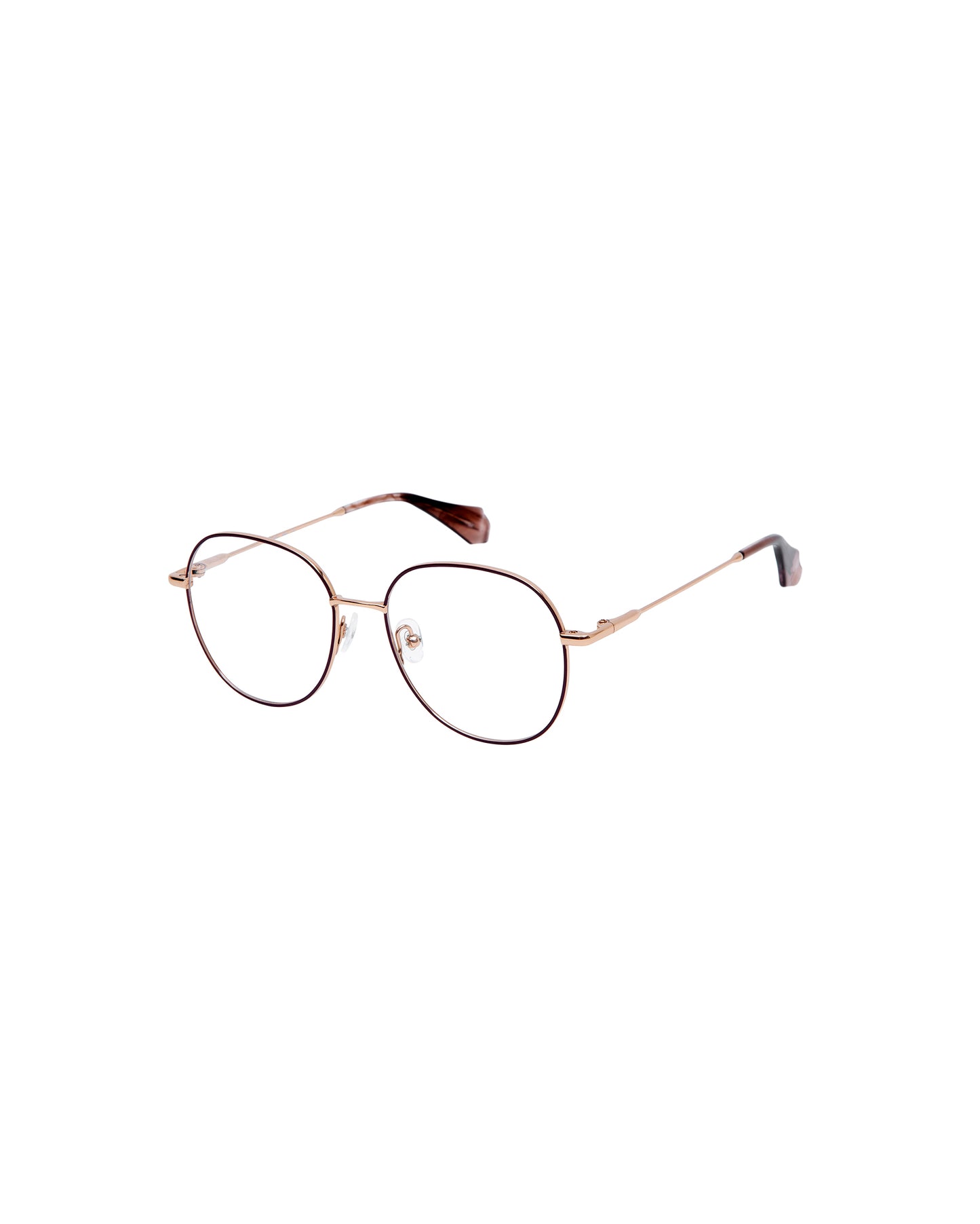 ELETTRA: Redondas Acetato Noir optical glasses by GIGI STUDIOS 5005