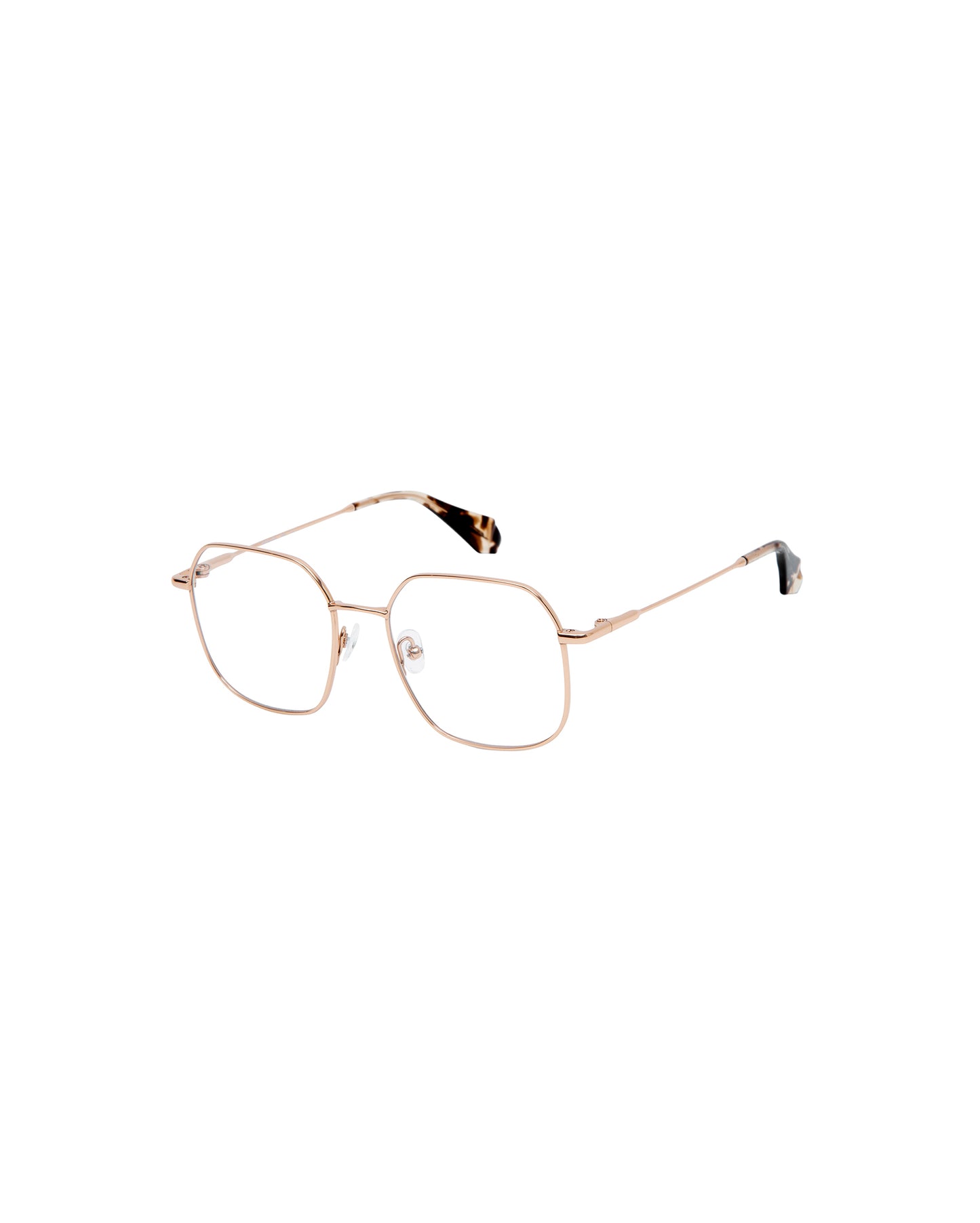 AMBAR: Cuadrada Metal Rosa optical glasses by GIGI STUDIOS 5009