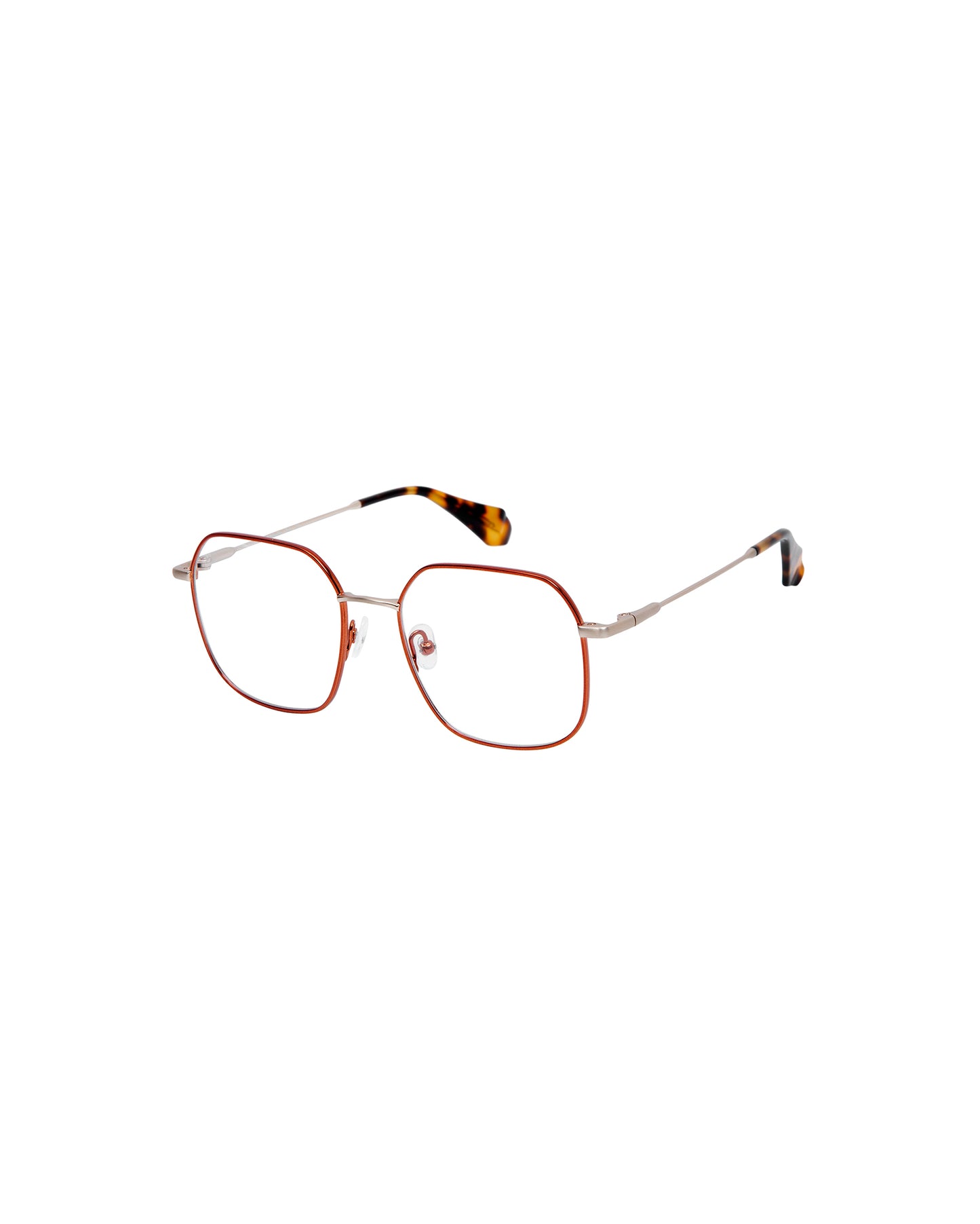 AMBAR: Cuadrada Metal Orange optical glasses by GIGI STUDIOS 5013