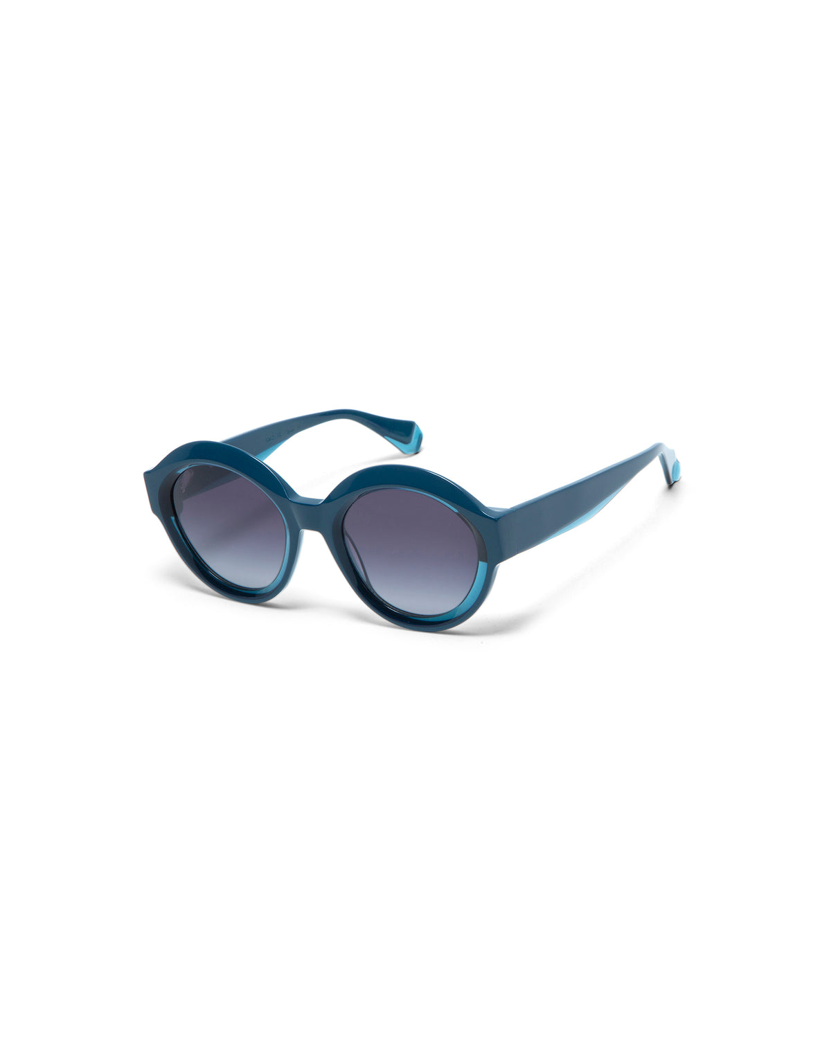 GLOW: Redondas Acetato Azul sunglasses by GIGI STUDIOS 5090
