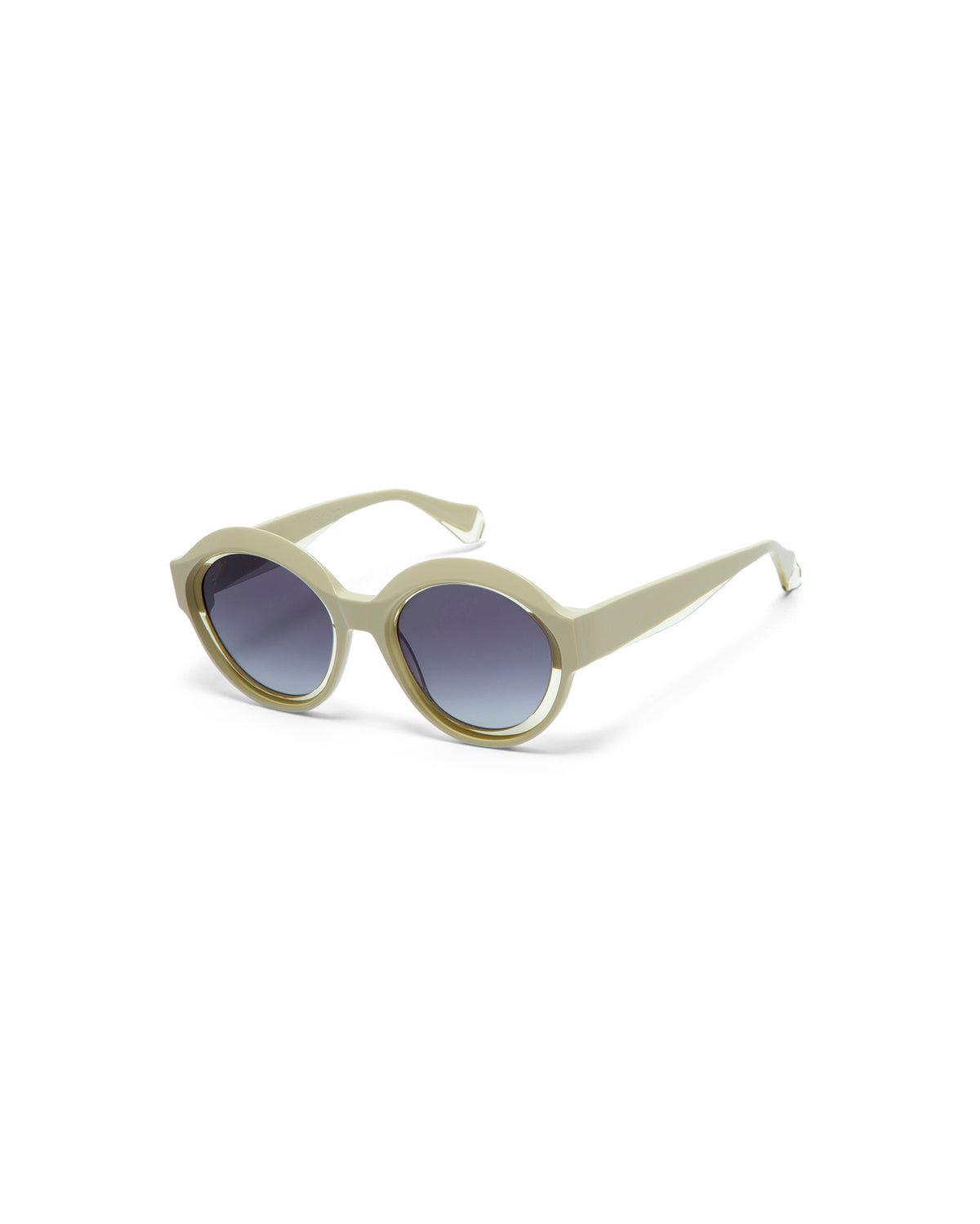 GLOW: Redondas Acetato Verde sunglasses by GIGI STUDIOS 5092