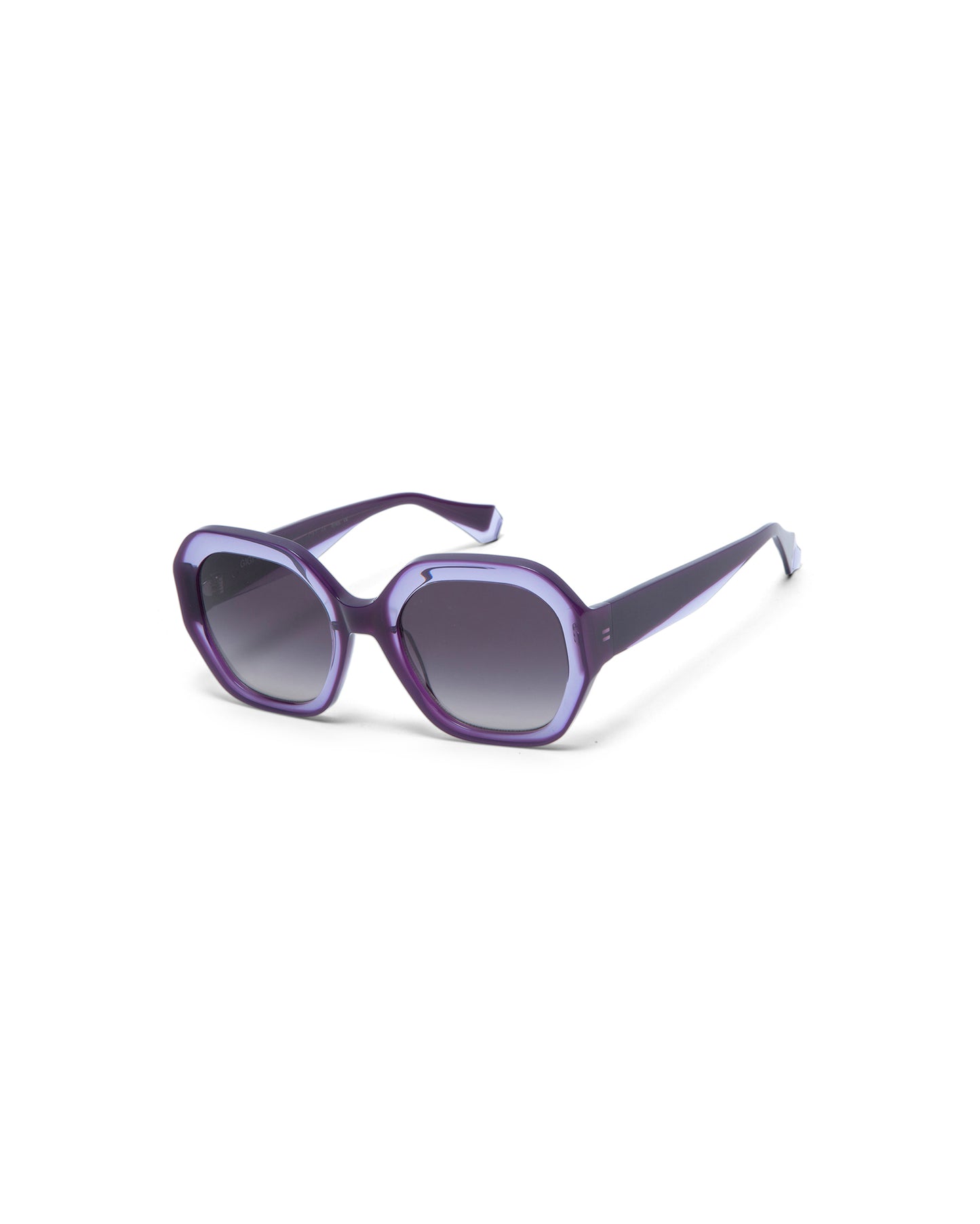 BRIGHT: Geométricas Acetato Rojo sunglasses by GIGI STUDIOS 5113