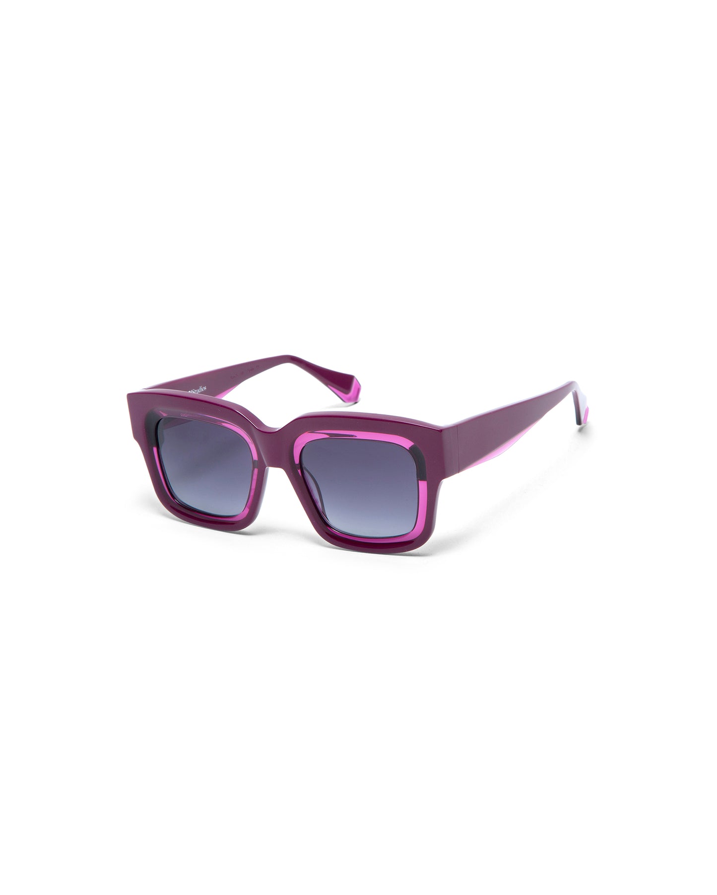 DAZZLE: Cuadrada Acetato Rojo sunglasses by GIGI STUDIOS 5120