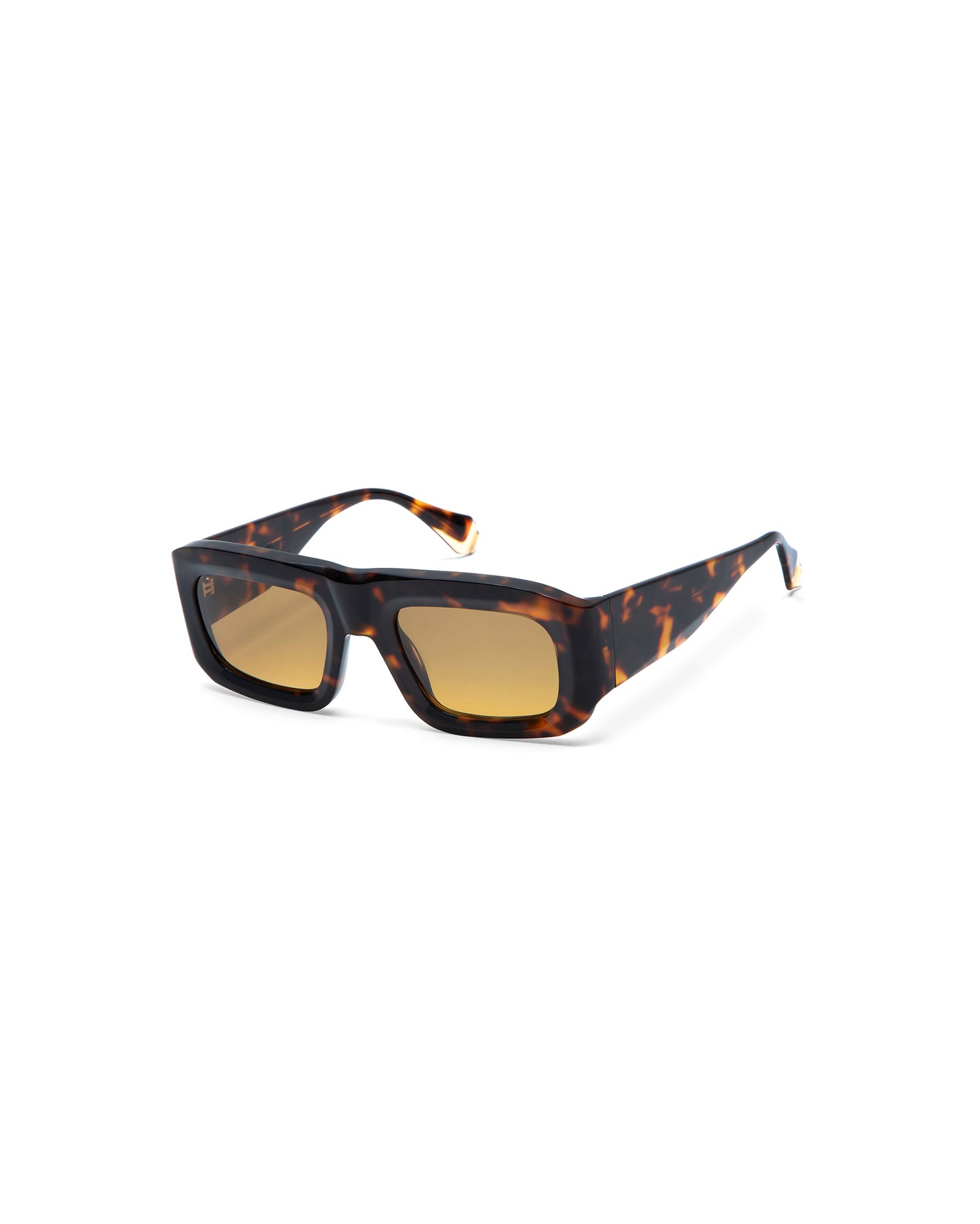 OMBRA: Cuadrada Acetato Havana sunglasses by GIGI STUDIOS 5128