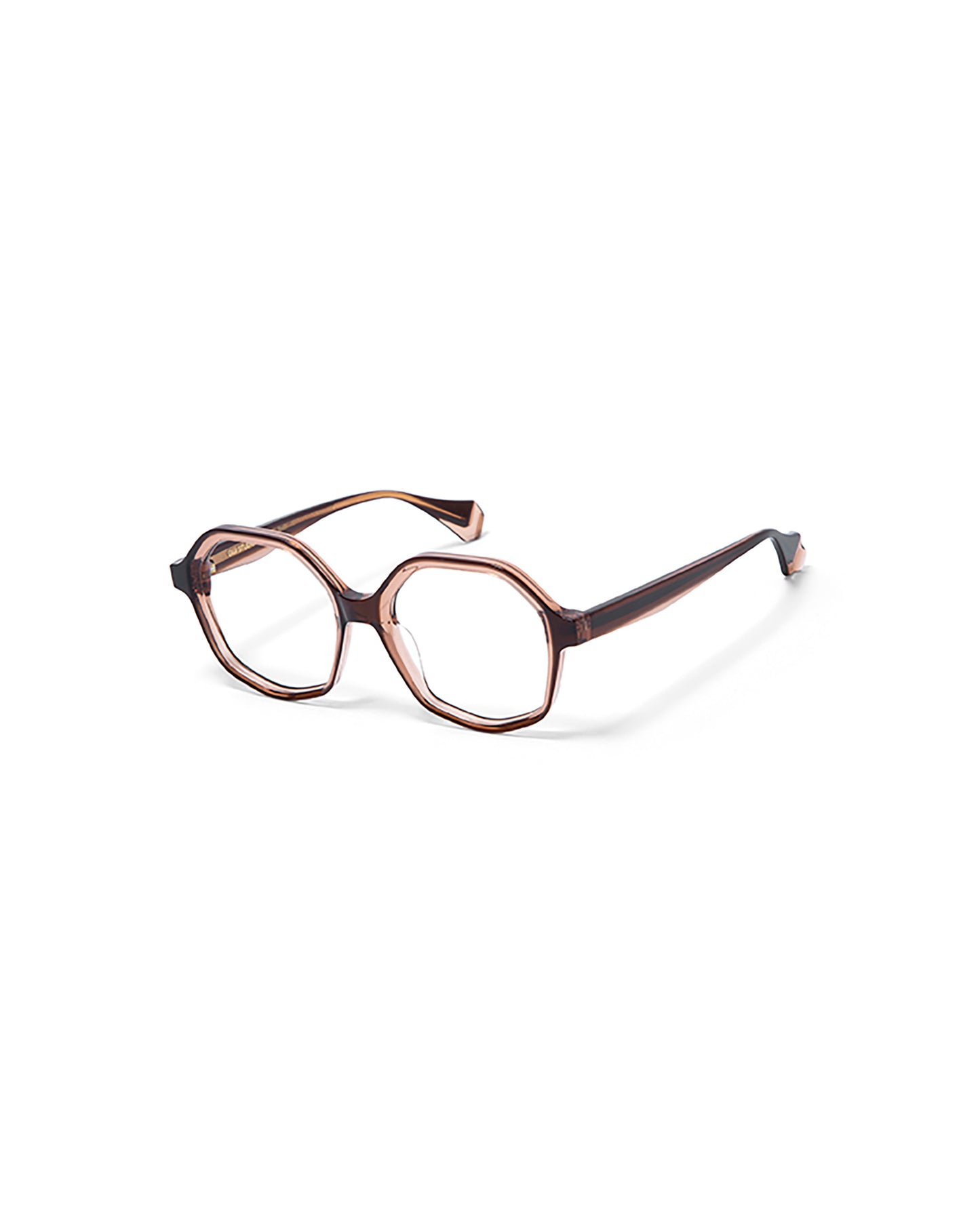 ROMINA: Geométricas Acetato Marrón optical glasses by GIGI STUDIOS 5190
