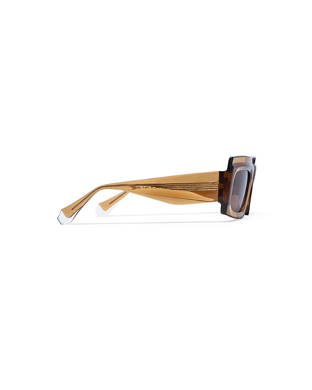 VINCENZA: Cuadrada Acetato Marrón sunglasses by GIGI STUDIOS 5224
