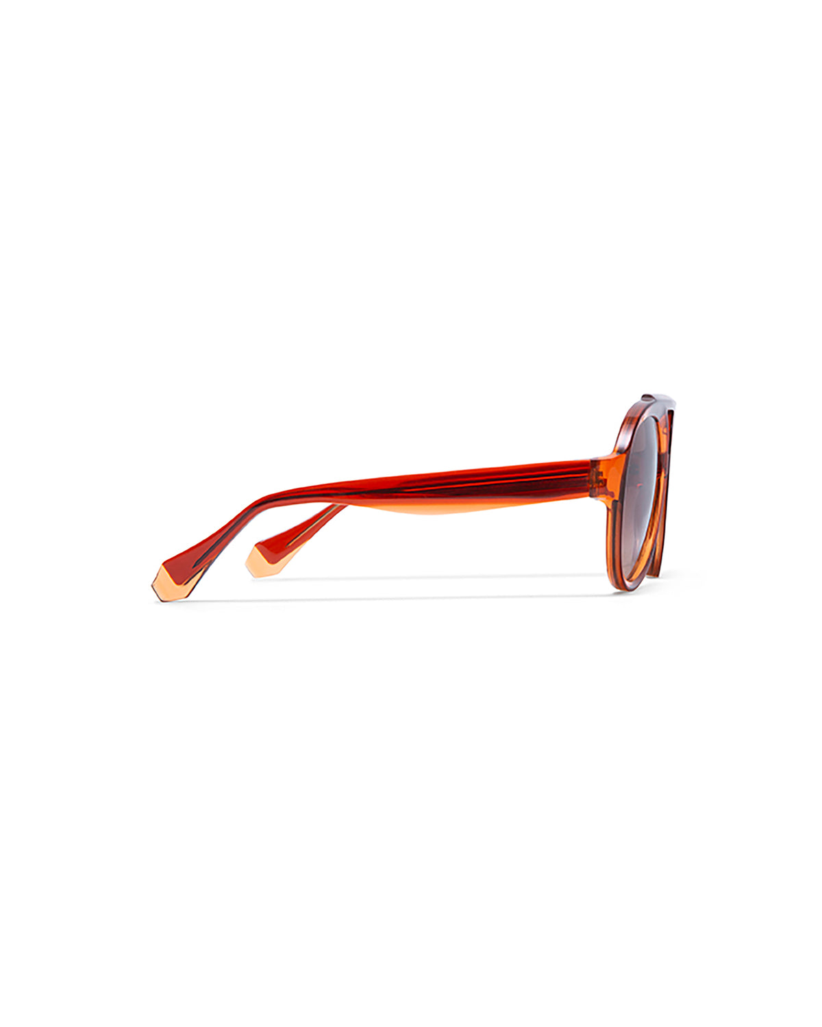 BONNIE: Aviador Acetato Orange sunglasses by GIGI STUDIOS 5284