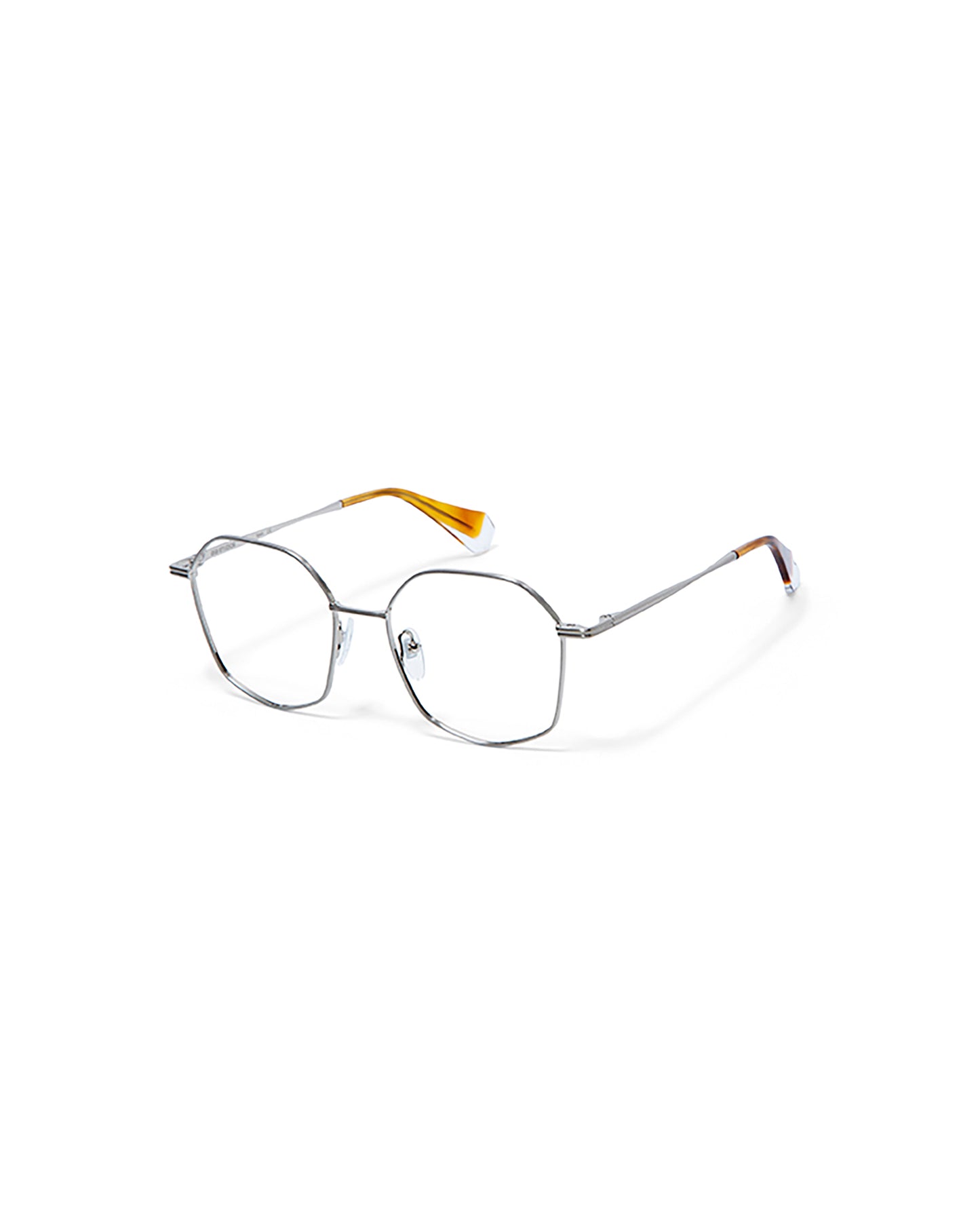 VIRGILIA: Geométricas Metal Dark Silver optical glasses by GIGI STUDIOS 5348