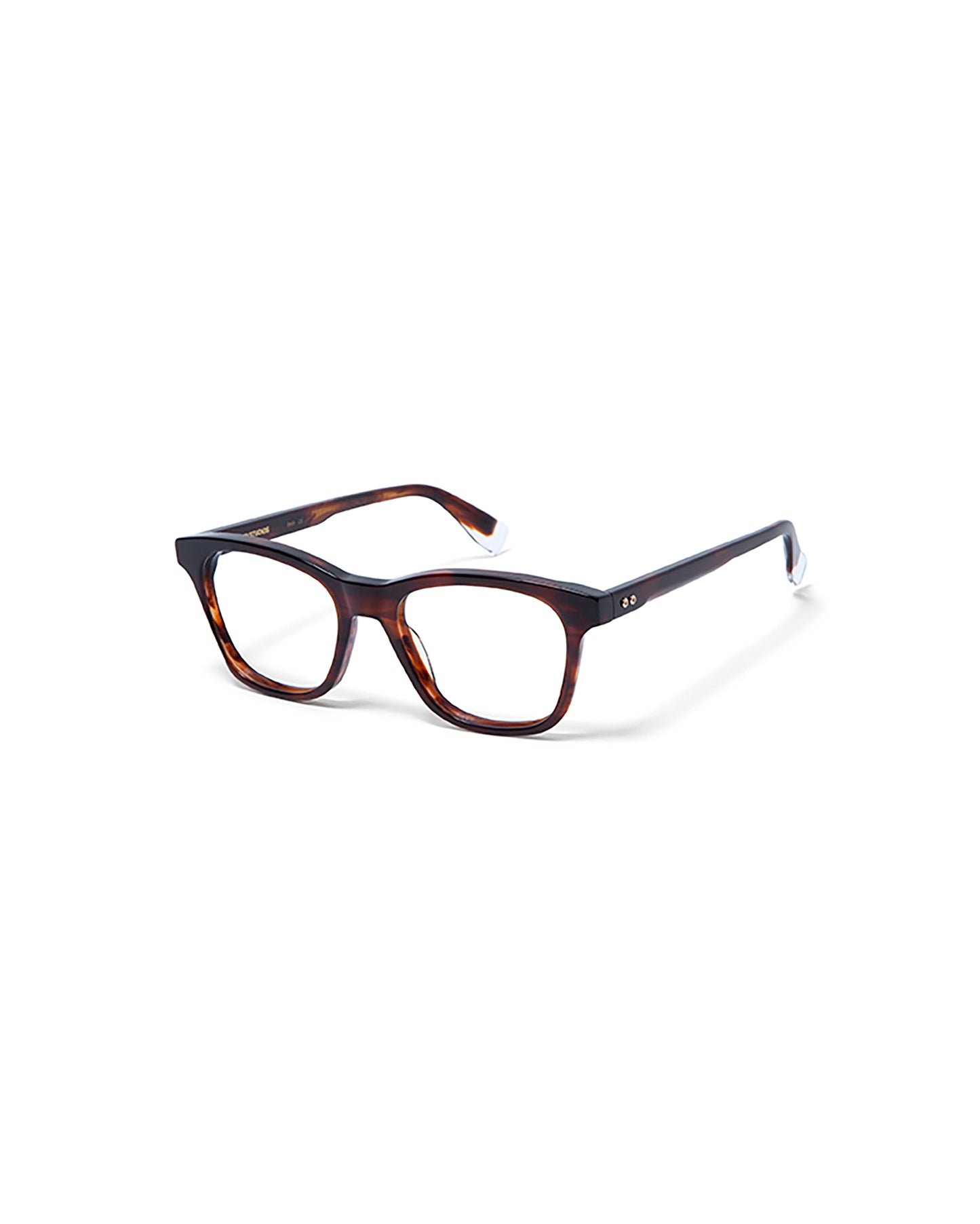 FRANKLIN: Cuadrada Acetato Marrón optical glasses by GIGI STUDIOS 5360
