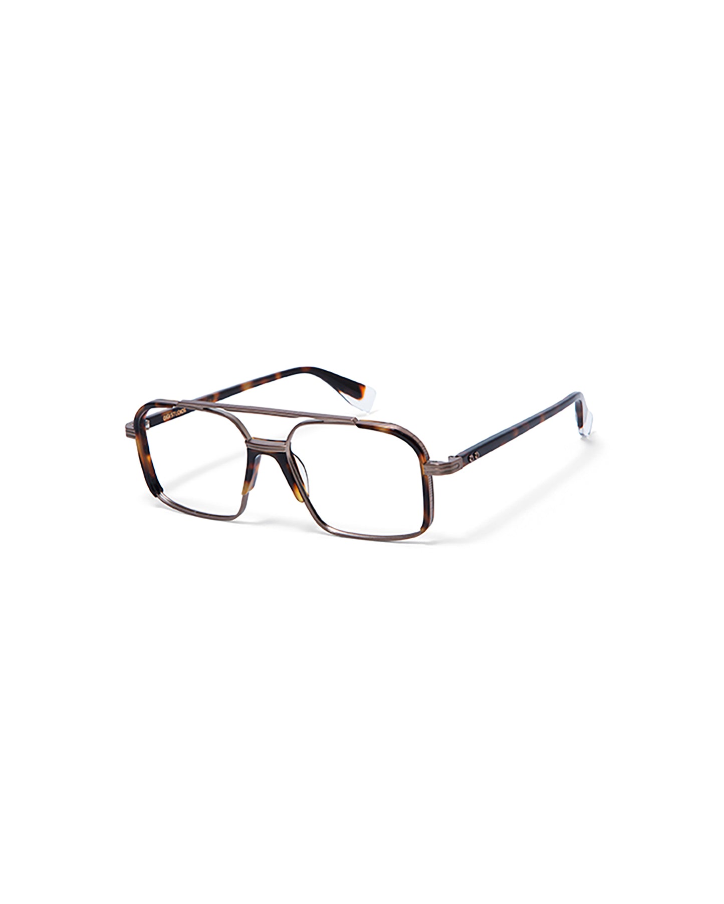 MAXWELL: Aviador Acetato-Metal Havana optical glasses by GIGI STUDIOS 5386