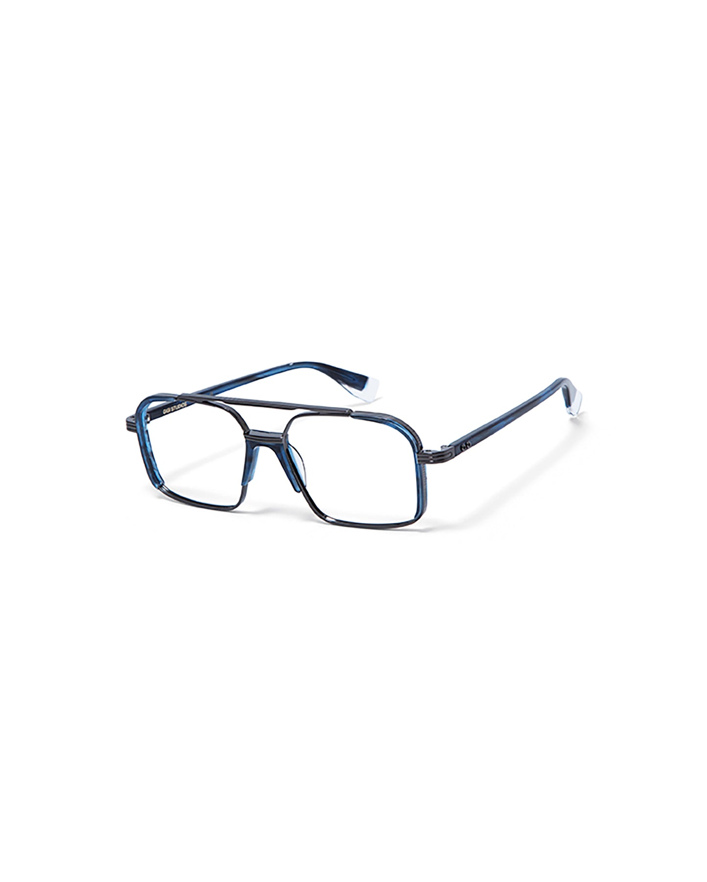 MAXWELL: Aviador Acetato-Metal Azul optical glasses by GIGI STUDIOS 5388