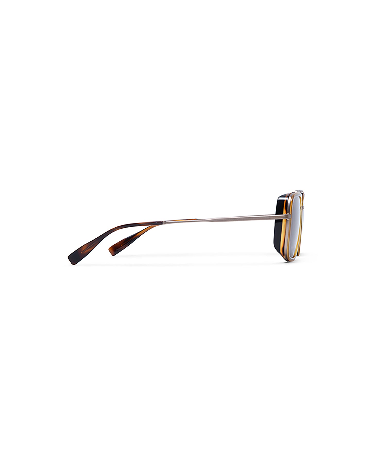 SIFNOS: Cuadrada Acetato-Metal Marrón sunglasses by GIGI STUDIOS 5476