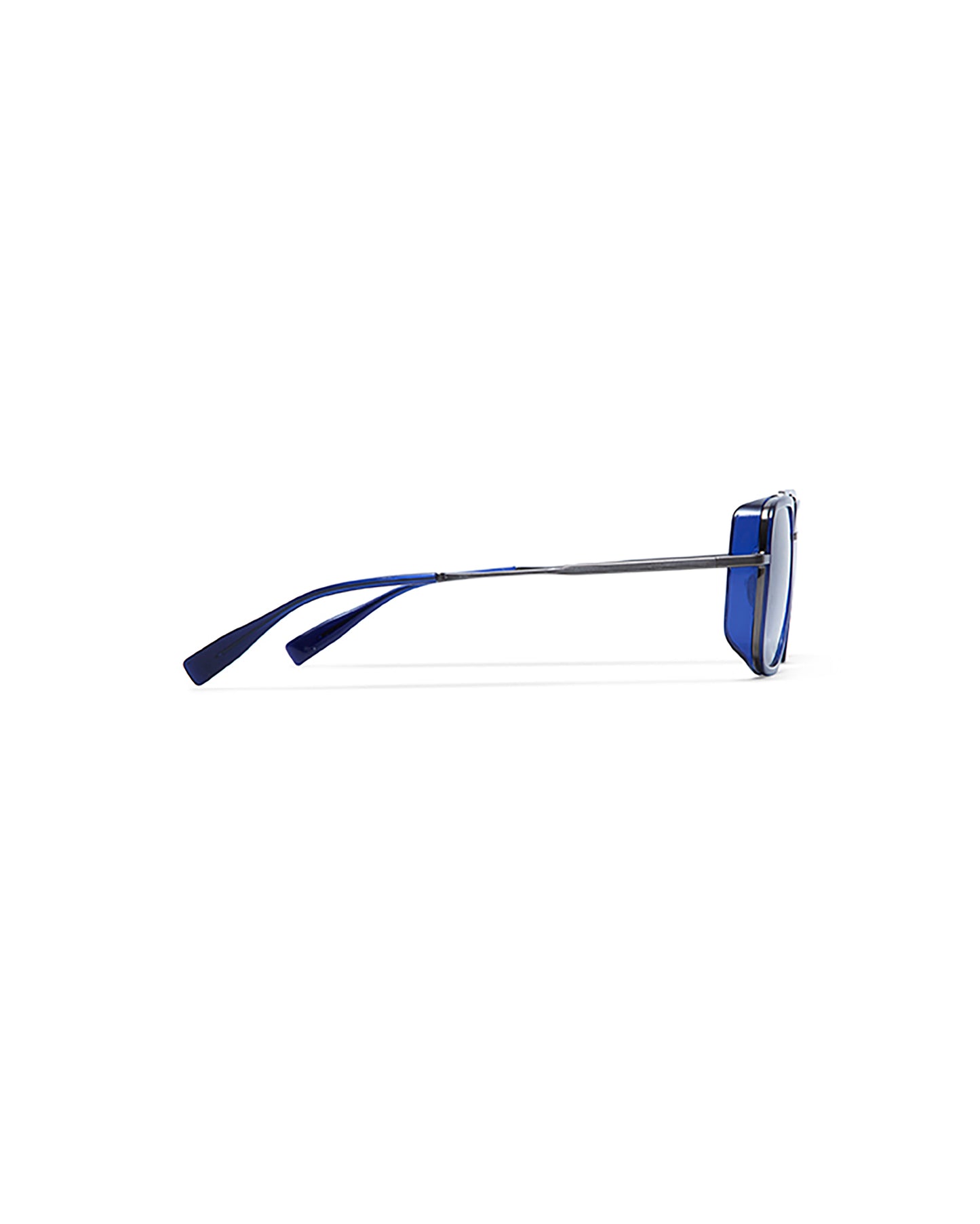 SIFNOS: Cuadrada Acetato-Metal Azul sunglasses by GIGI STUDIOS 5480