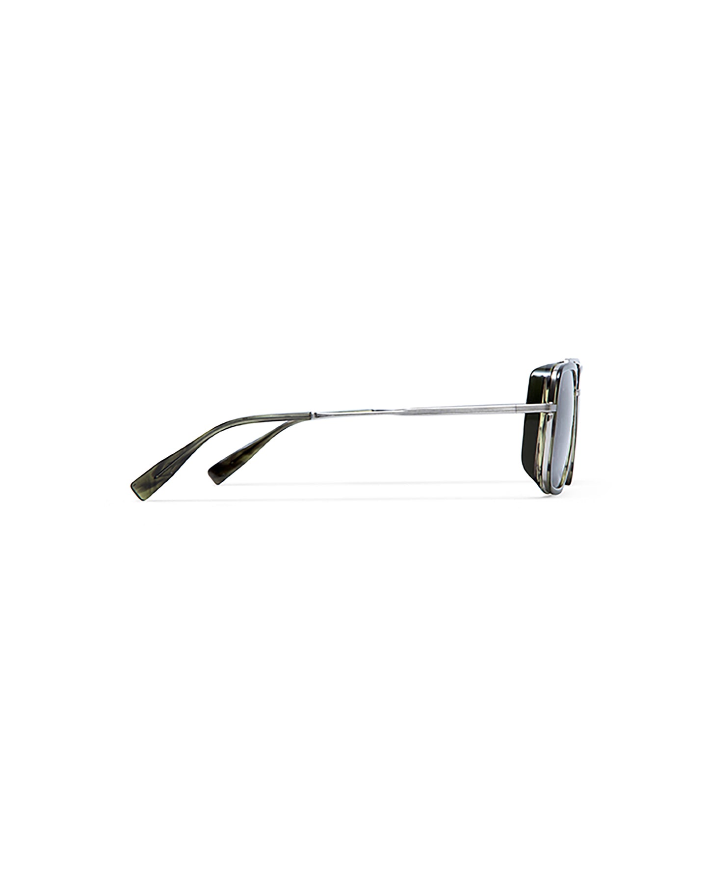 SIFNOS: Cuadrada Acetato-Metal Verde sunglasses by GIGI STUDIOS 5484