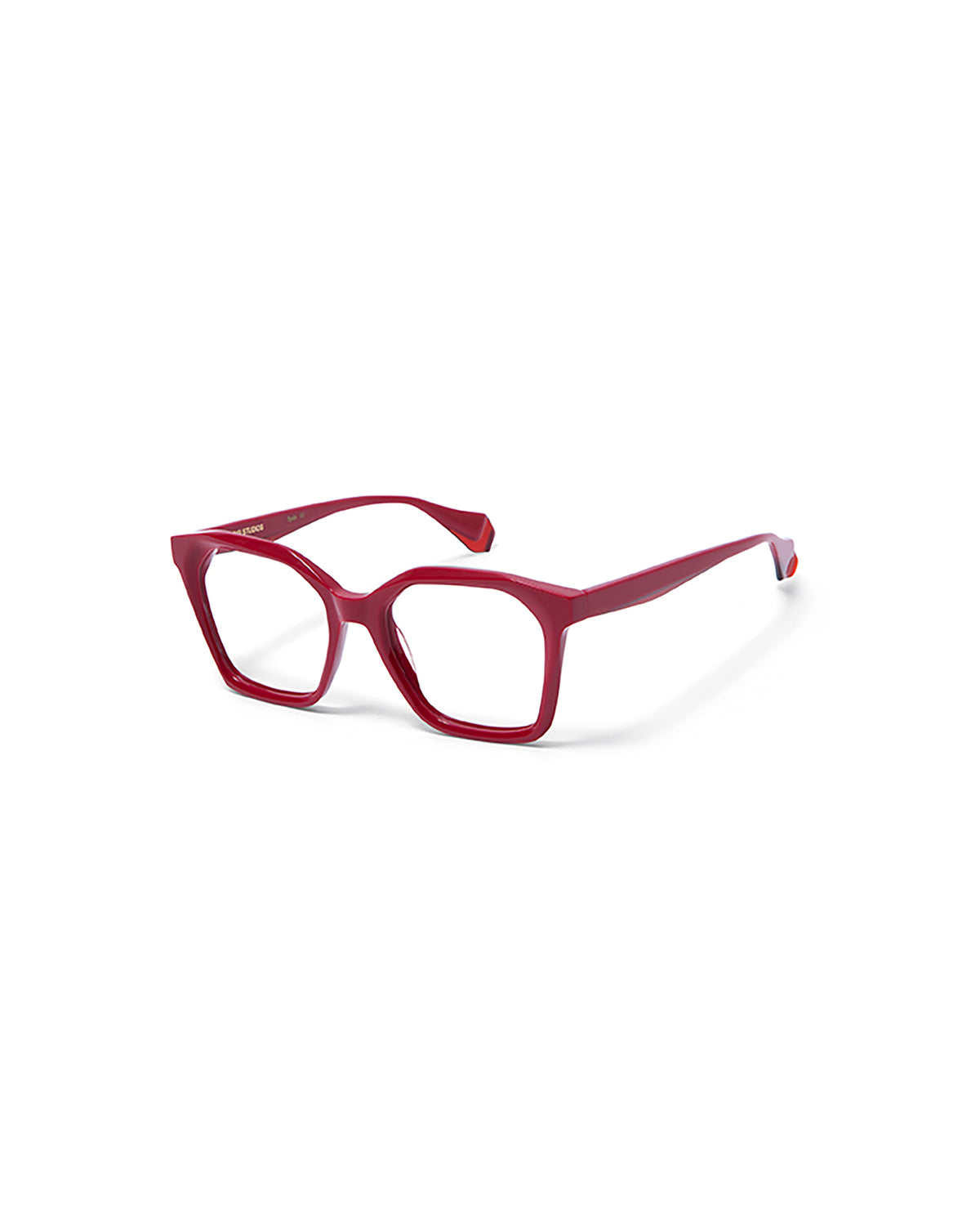ASHIRA: Cuadrada Acetato Rojo optical glasses by GIGI STUDIOS 5644
