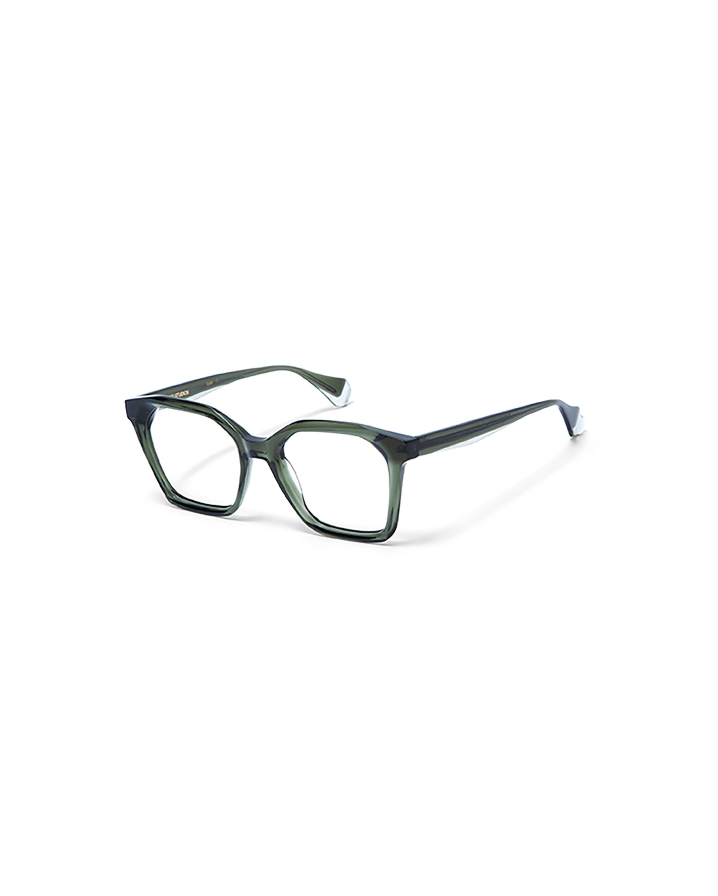 ASHIRA: Cuadrada Acetato Verde optical glasses by GIGI STUDIOS 5646