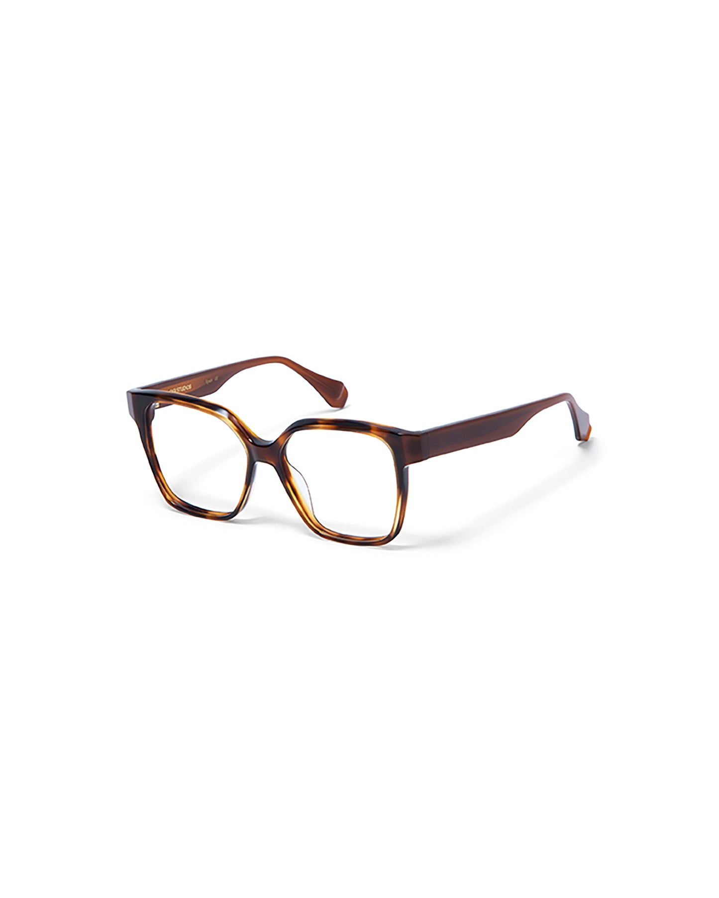 THIARA: Cuadrada Acetato Havana optical glasses by GIGI STUDIOS 5730