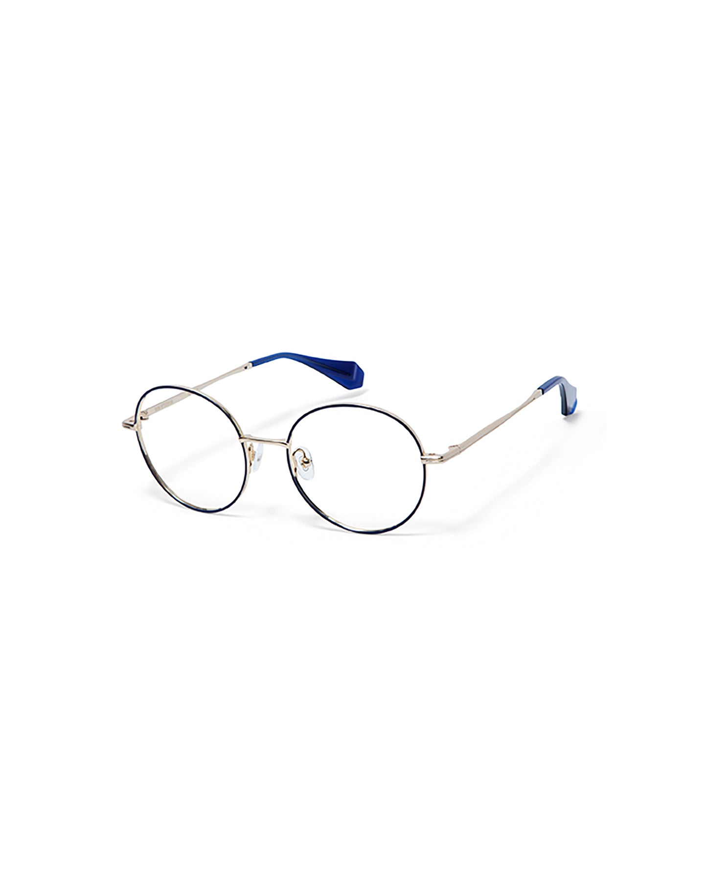 MAFALDA: Redondas Metal Azul optical glasses by GIGI STUDIOS 5748