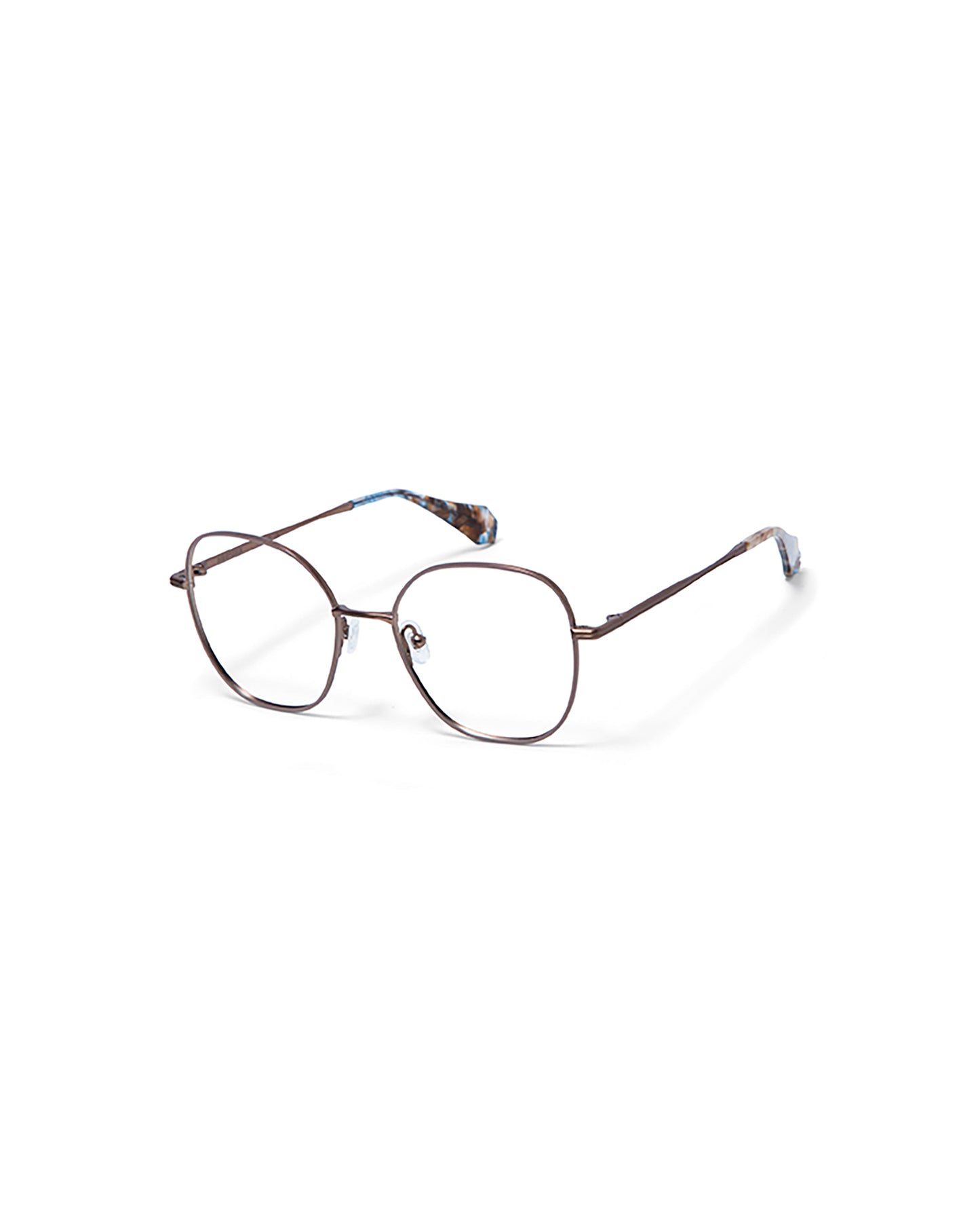 VITTORIA: Redondas Metal Marrón optical glasses by GIGI STUDIOS 5754