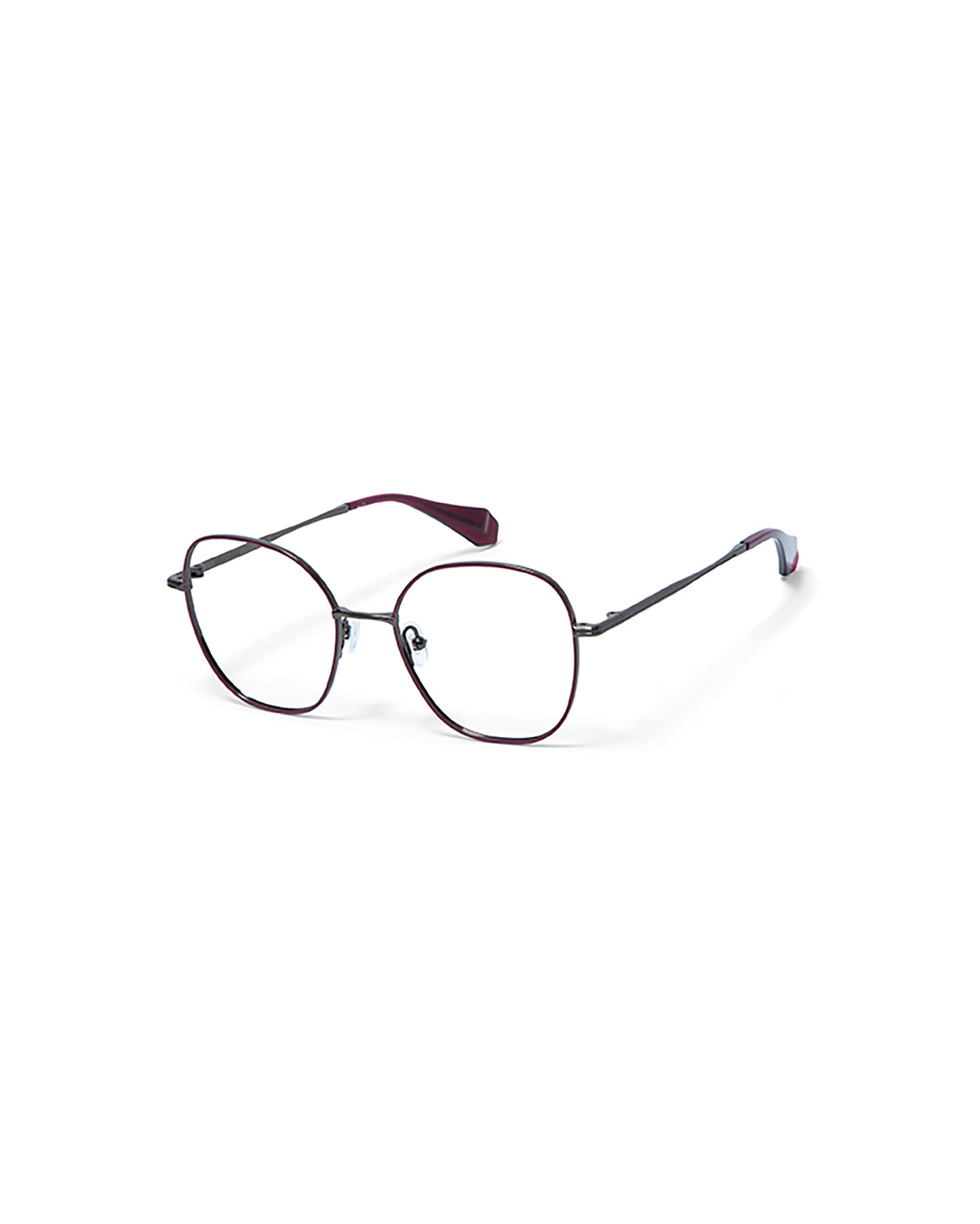 VITTORIA: Redondas Metal Rojo optical glasses by GIGI STUDIOS 5758