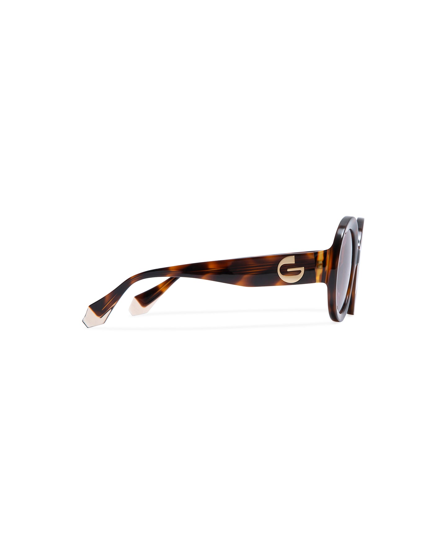 OCTAVIA: Redondas Acetato Havana sunglasses by GIGI STUDIOS 5870