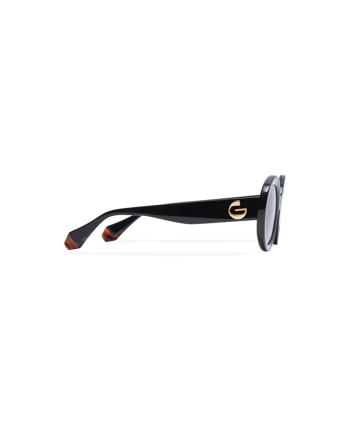 PAOLA: Redondas Acetato Noir sunglasses by GIGI STUDIOS 5886