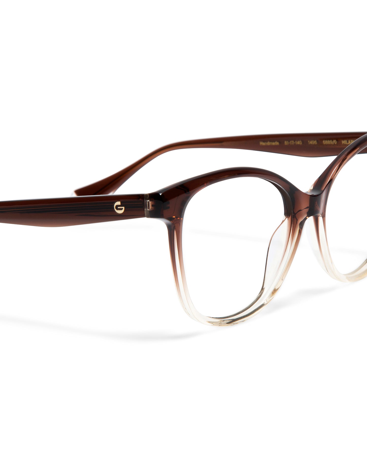 HILARY : Cuadrada Acetato Marrón optical glasses by GIGI STUDIOS 5941