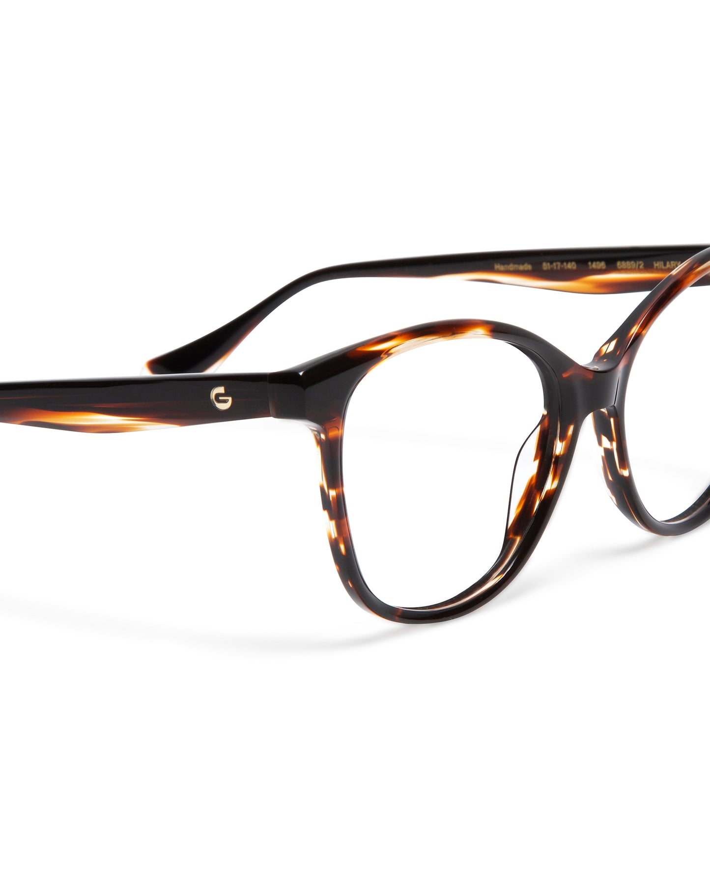 HILARY : Cuadrada Acetato Havana optical glasses by GIGI STUDIOS 5949