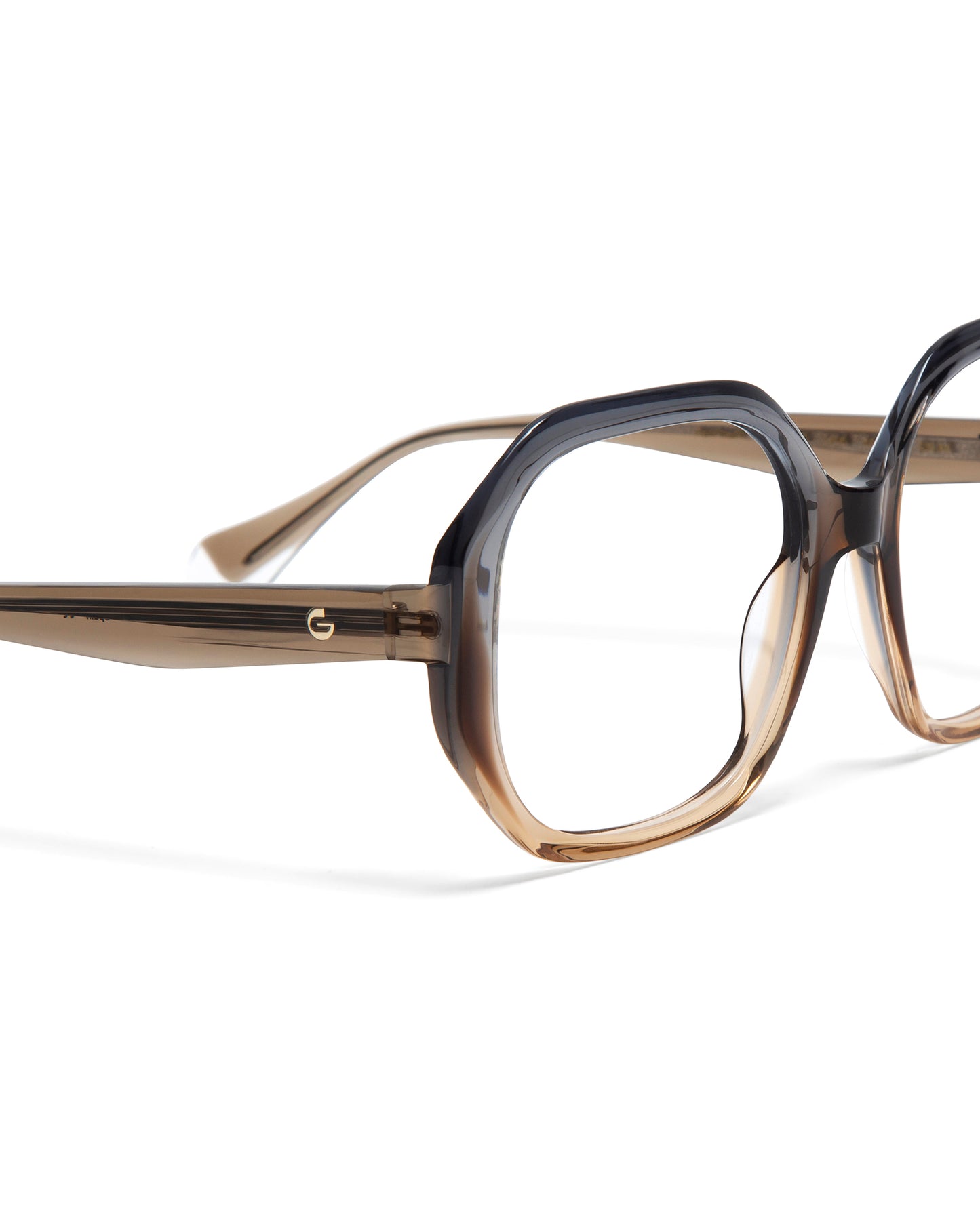 SYLVIE: Cuadrada Acetato Marrón optical glasses by GIGI STUDIOS 5959