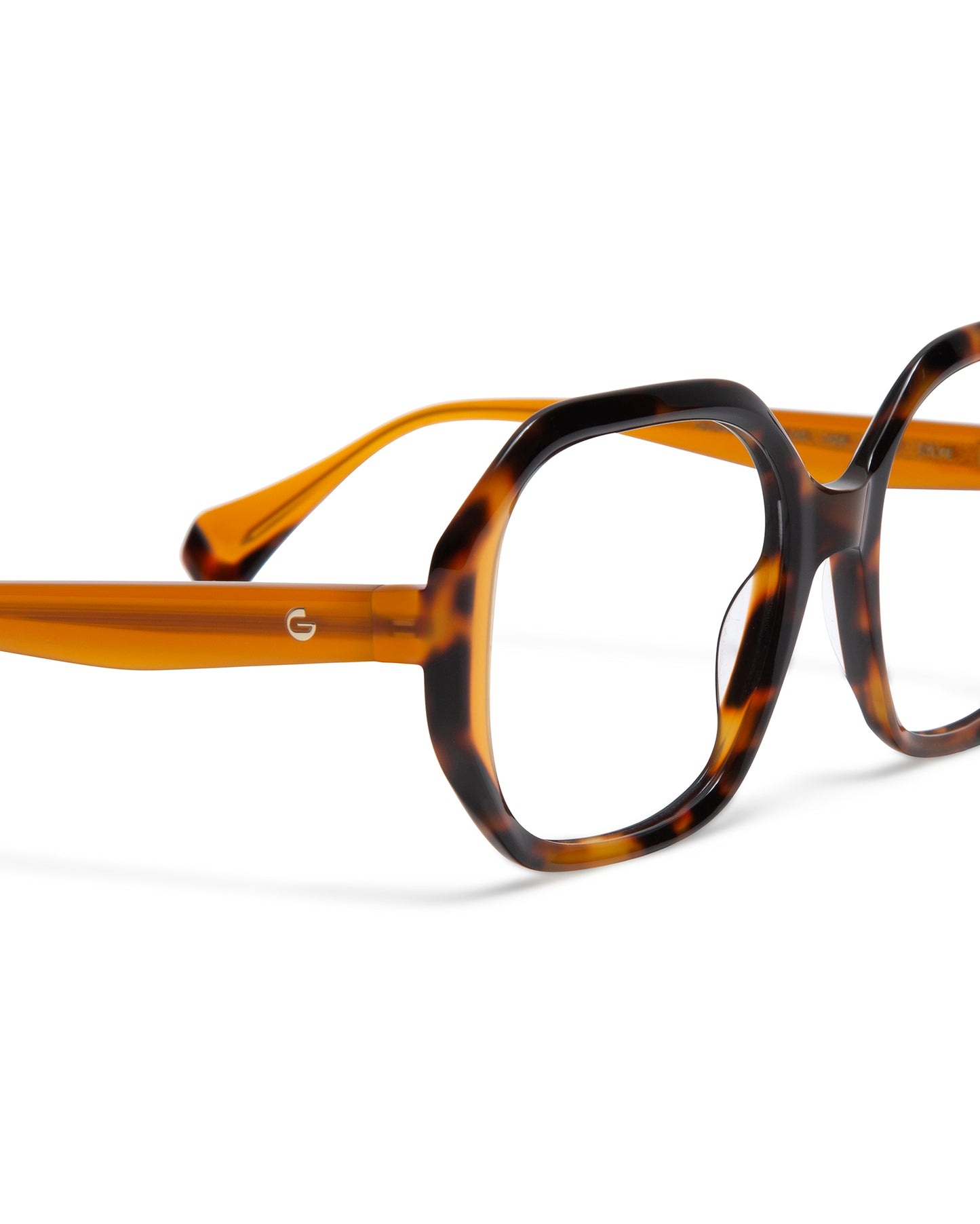 SYLVIE: Cuadrada Acetato Havana optical glasses by GIGI STUDIOS 5967