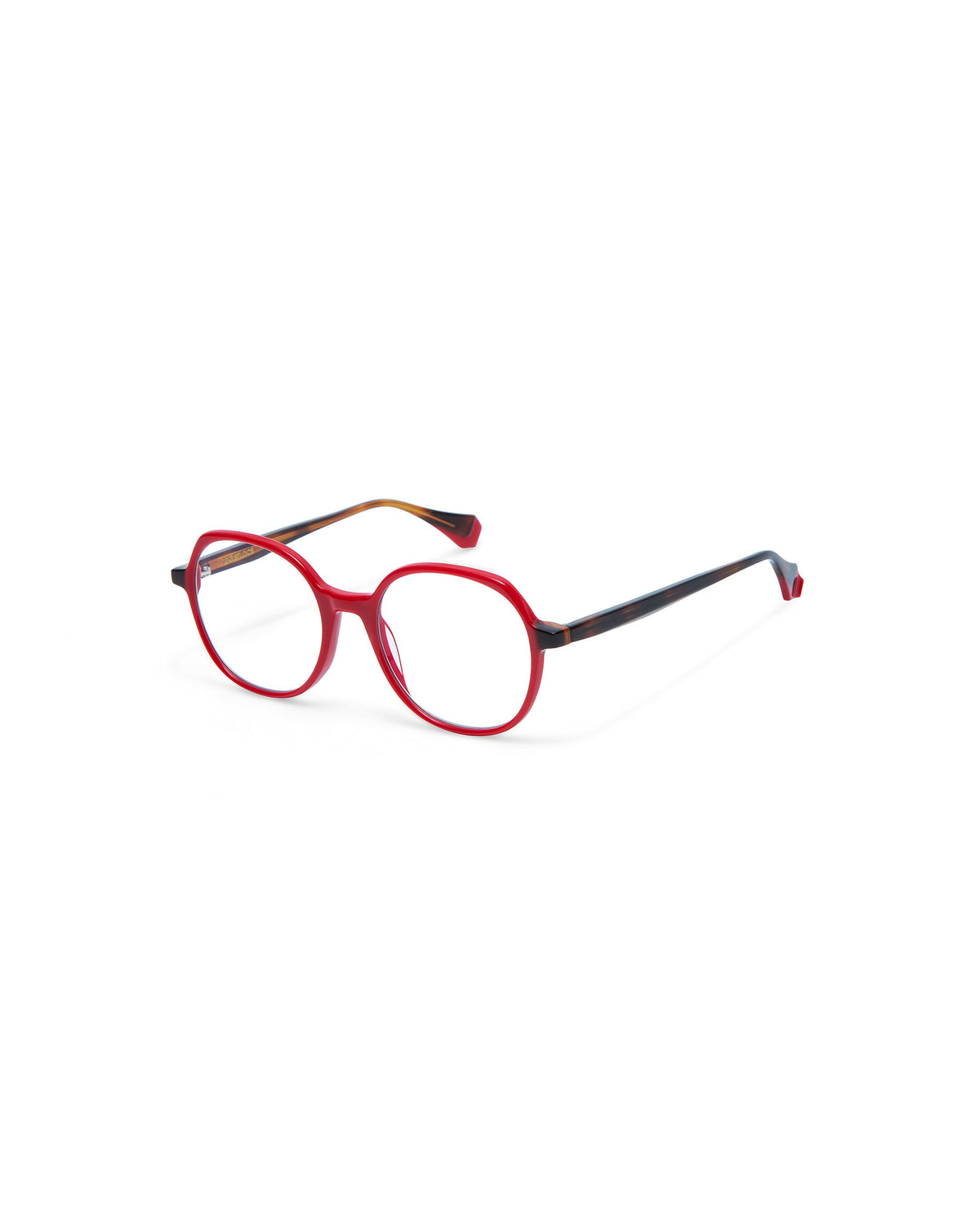 KAYLA: Redondas Acetato Rojo optical glasses by GIGI STUDIOS 515