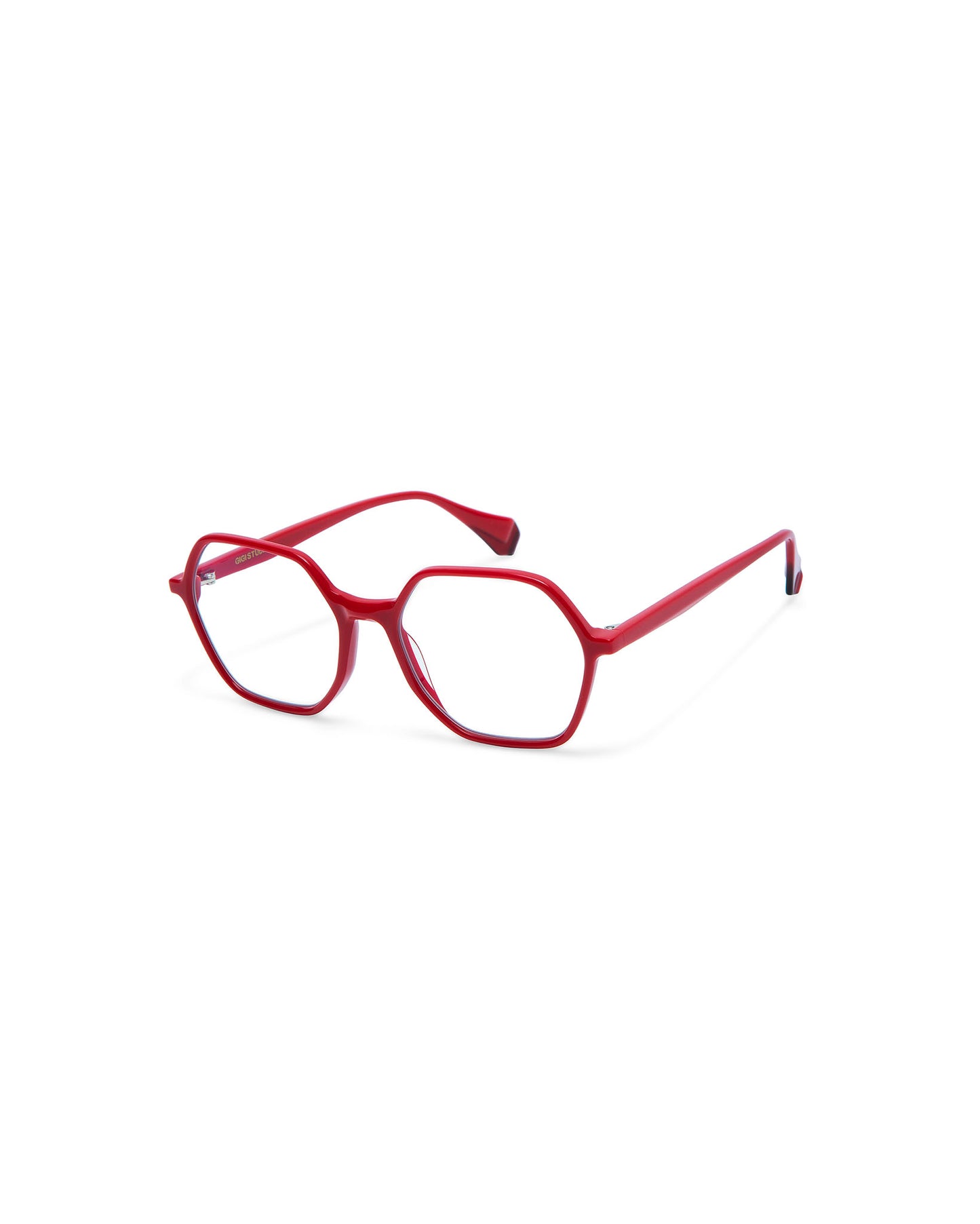 RITA: Geométricas Acetato Rojo optical glasses by GIGI STUDIOS 525