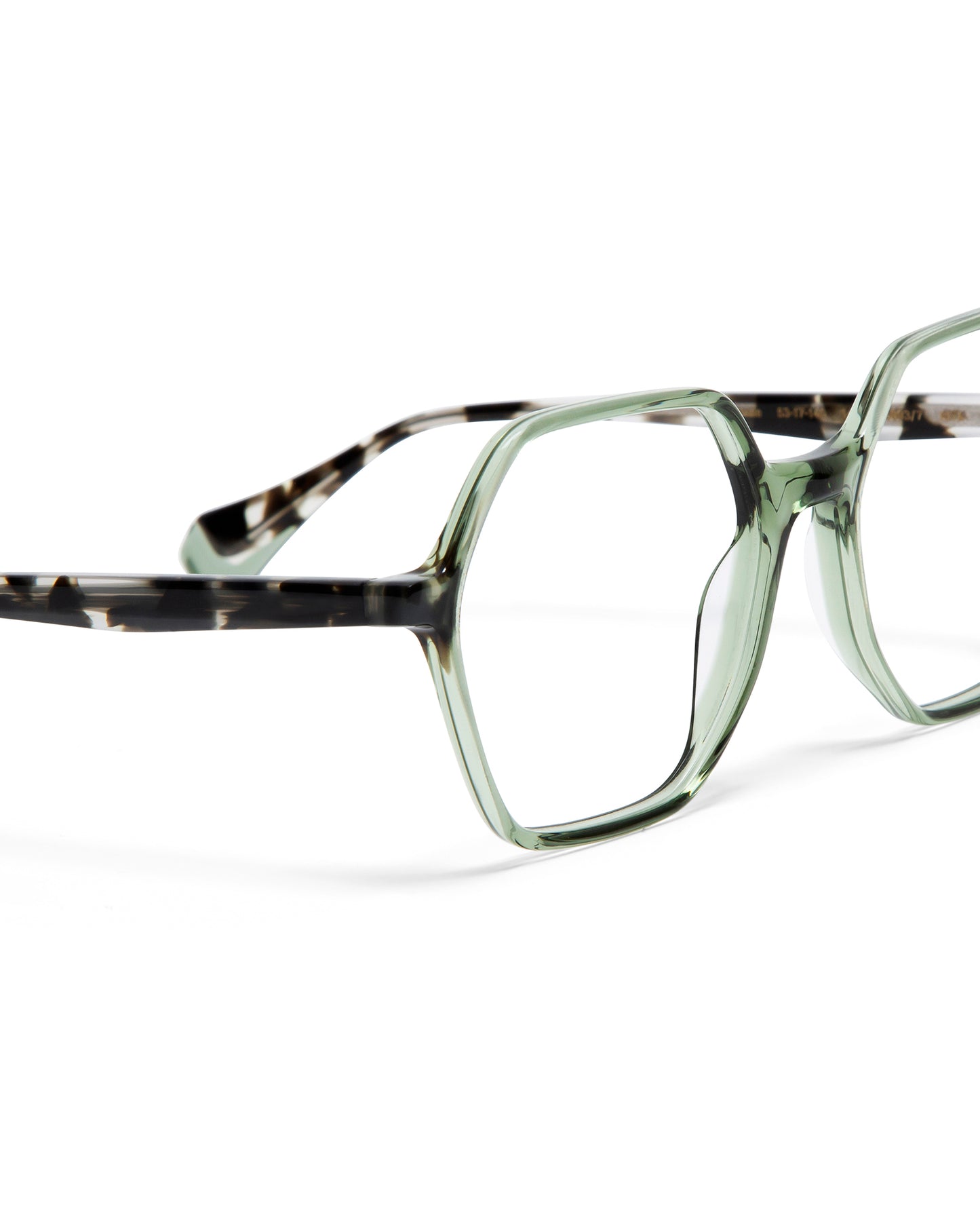 RITA: Geométricas Acetato Verde optical glasses by GIGI STUDIOS 6015