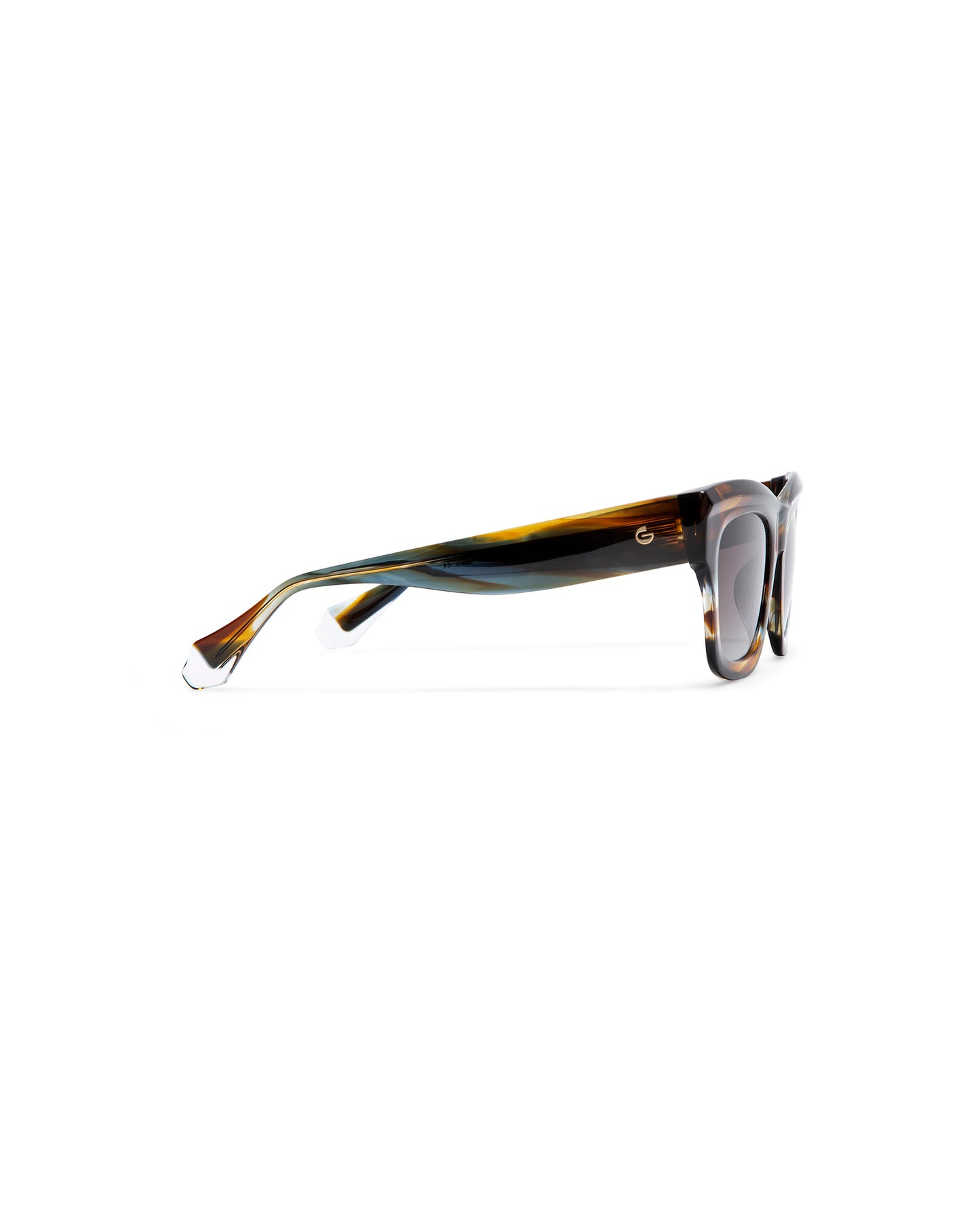 ALFA: Cuadrada Acetato Havana sunglasses by GIGI STUDIOS 6071