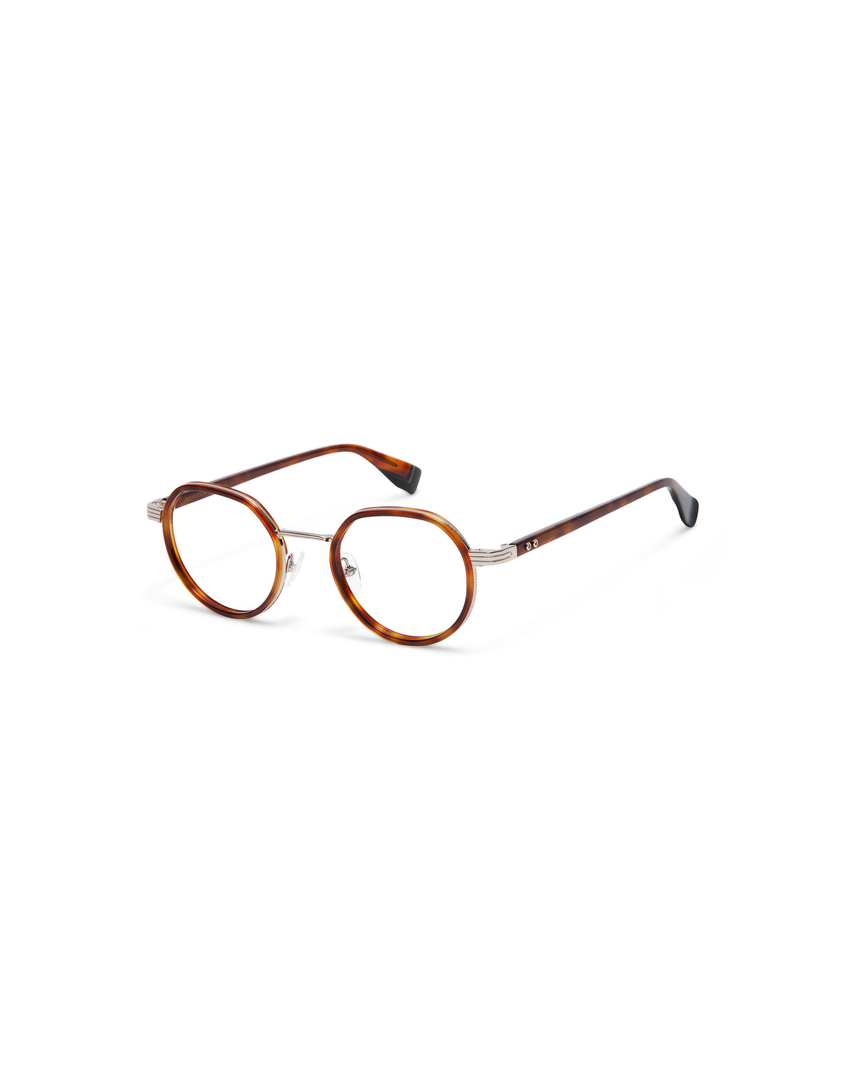 CURIE: Redondas Acetato-Metal Havana optical glasses by GIGI STUDIOS 6133