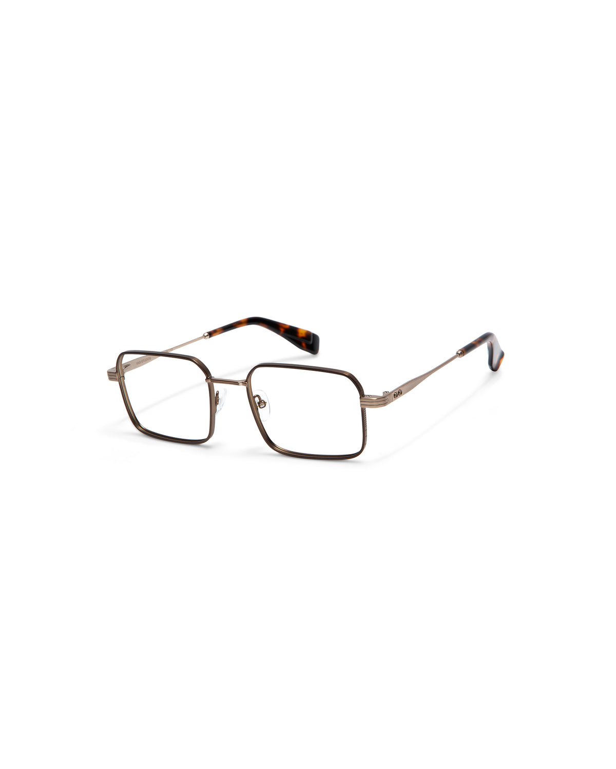 LENIN: Cuadrada Metal Marrón optical glasses by GIGI STUDIOS 6145