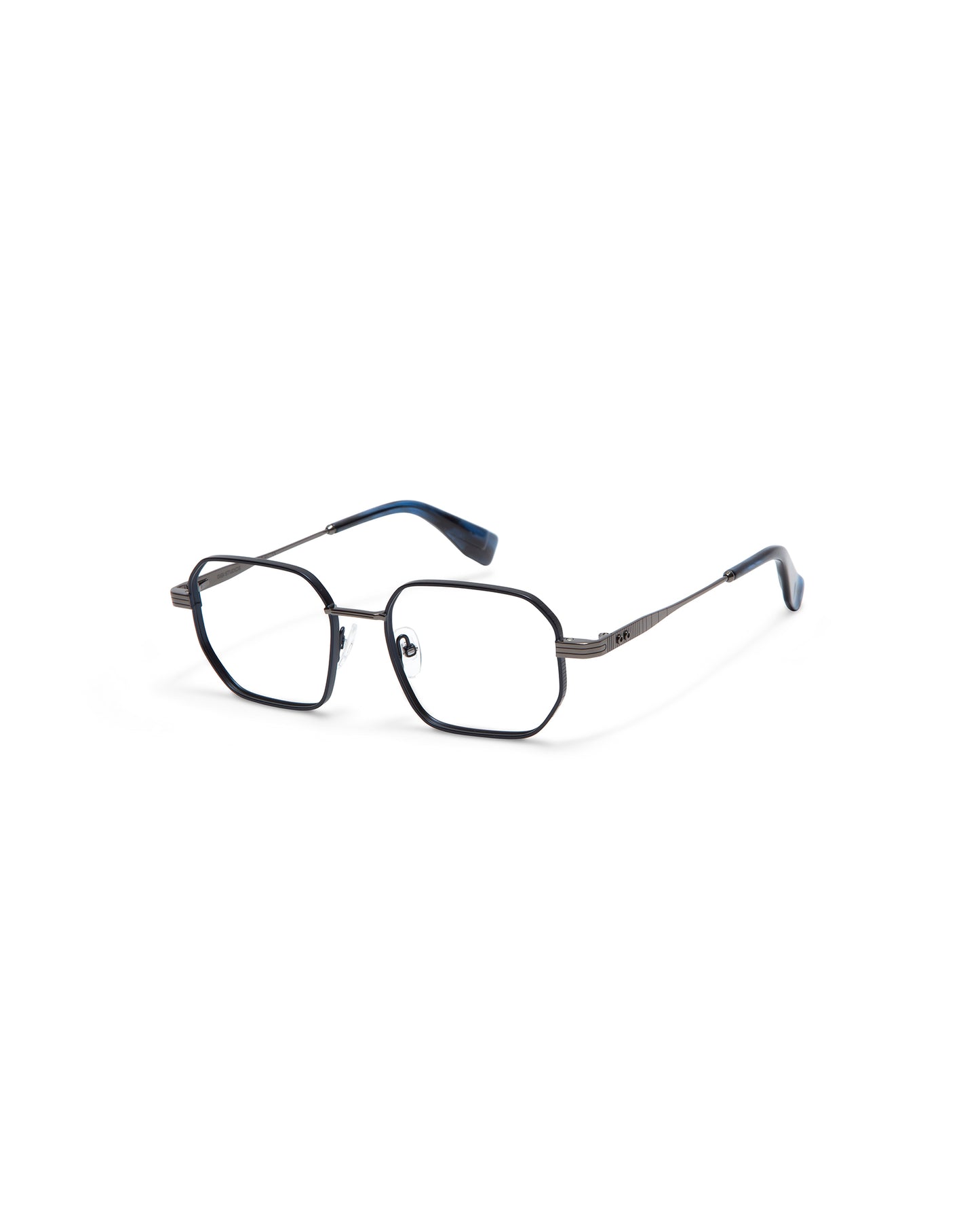 NEWTON: Cuadrada Metal Azul optical glasses by GIGI STUDIOS 6155