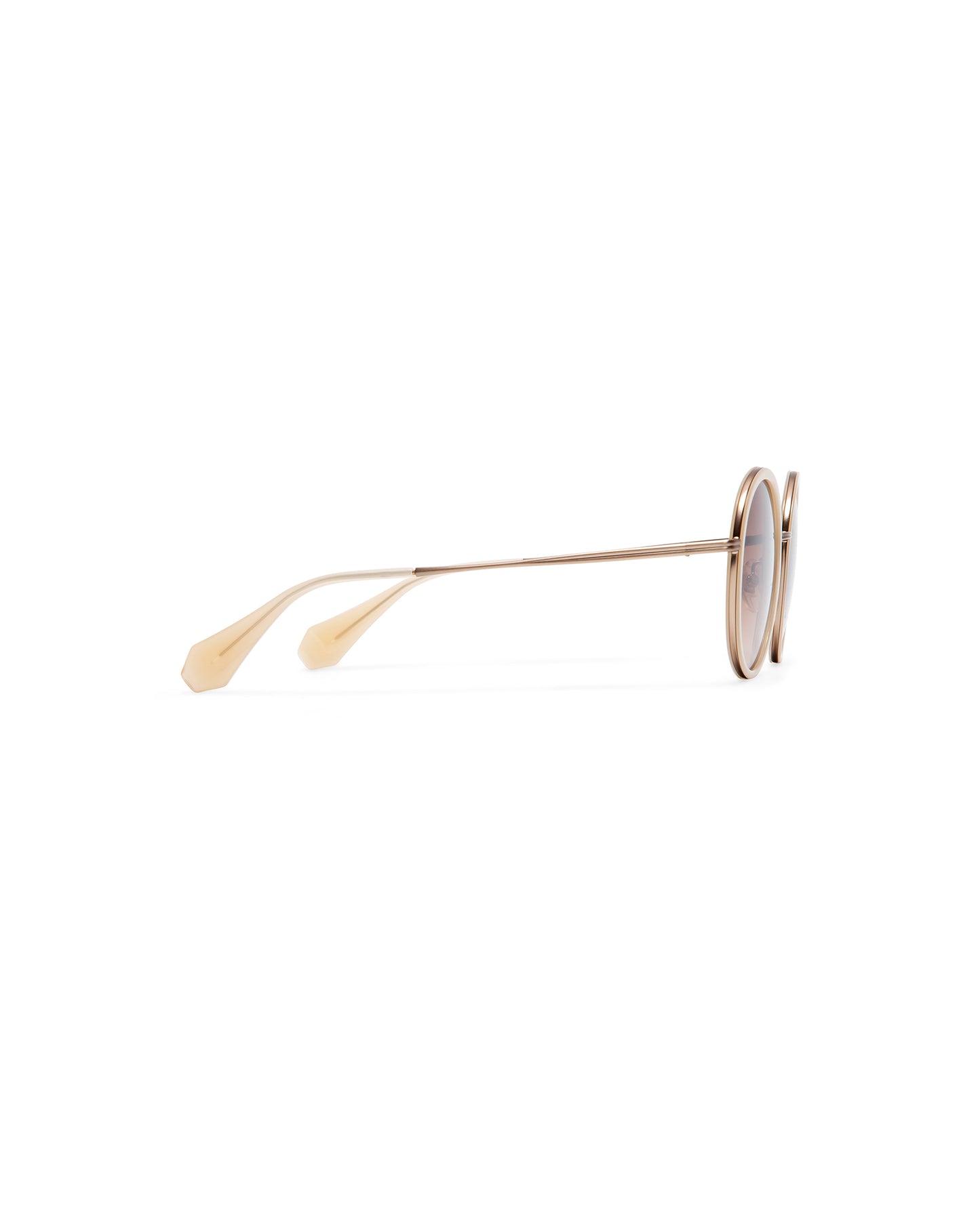 PAIGE : Redondas Acetato-Metal Marrón sunglasses by GIGI STUDIOS 692