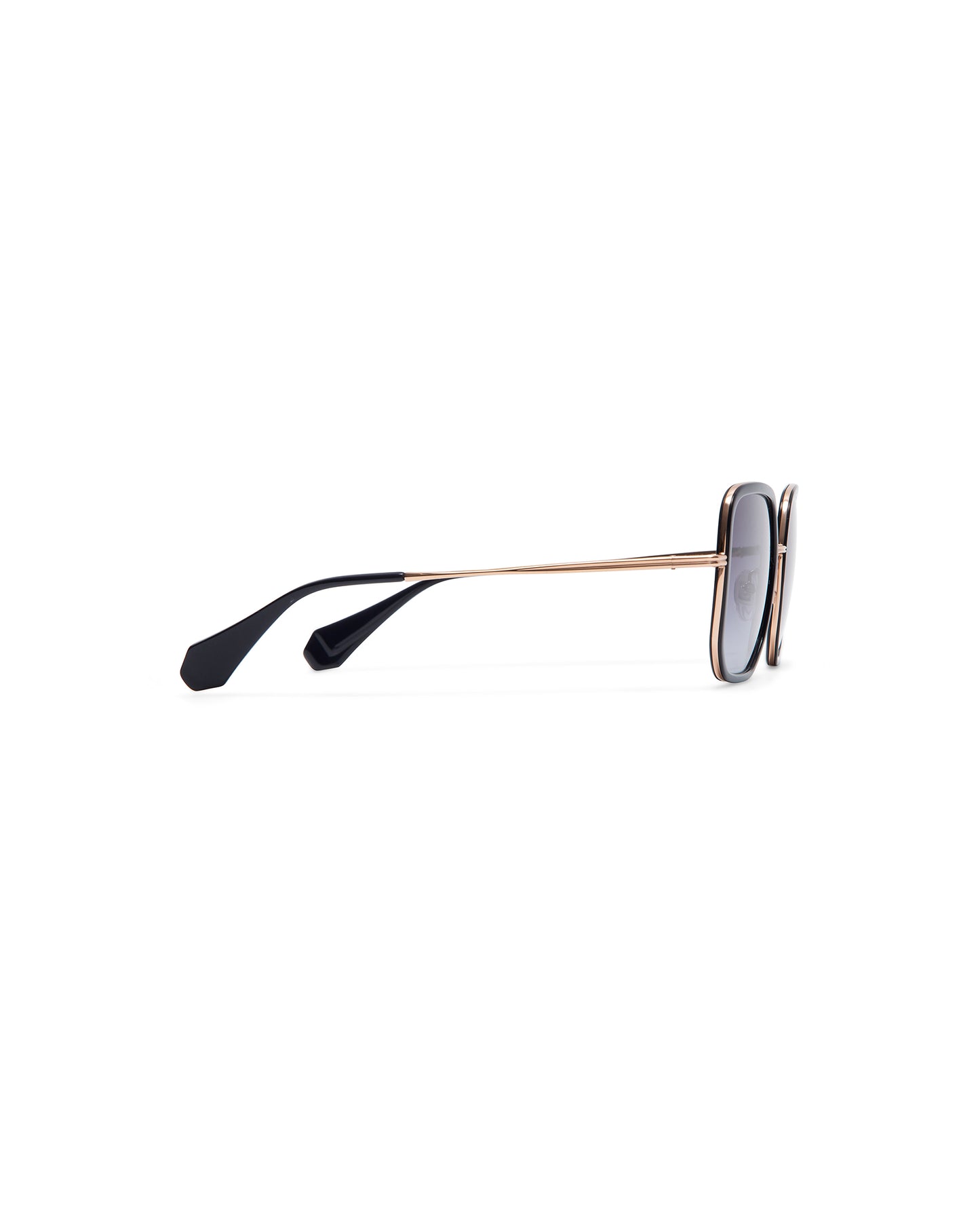 AUDREY: Cuadrada Acetato-Metal Noir sunglasses by GIGI STUDIOS 732