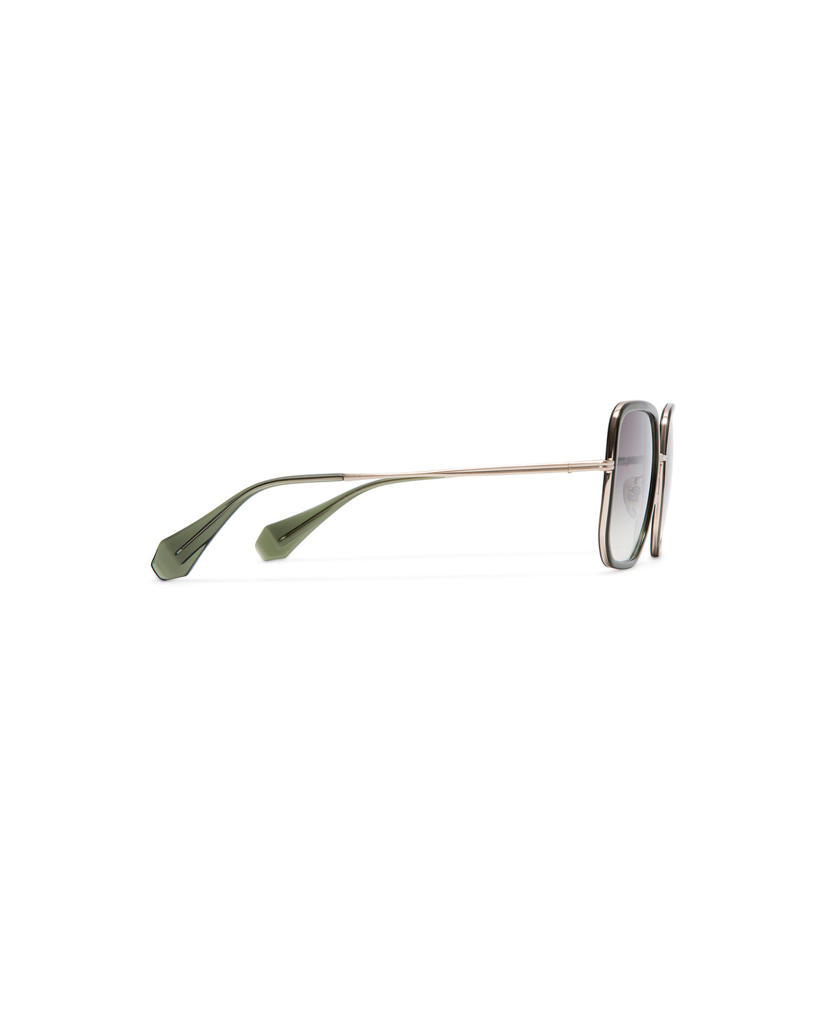 AUDREY: Cuadrada Acetato-Metal Verde sunglasses by GIGI STUDIOS 738