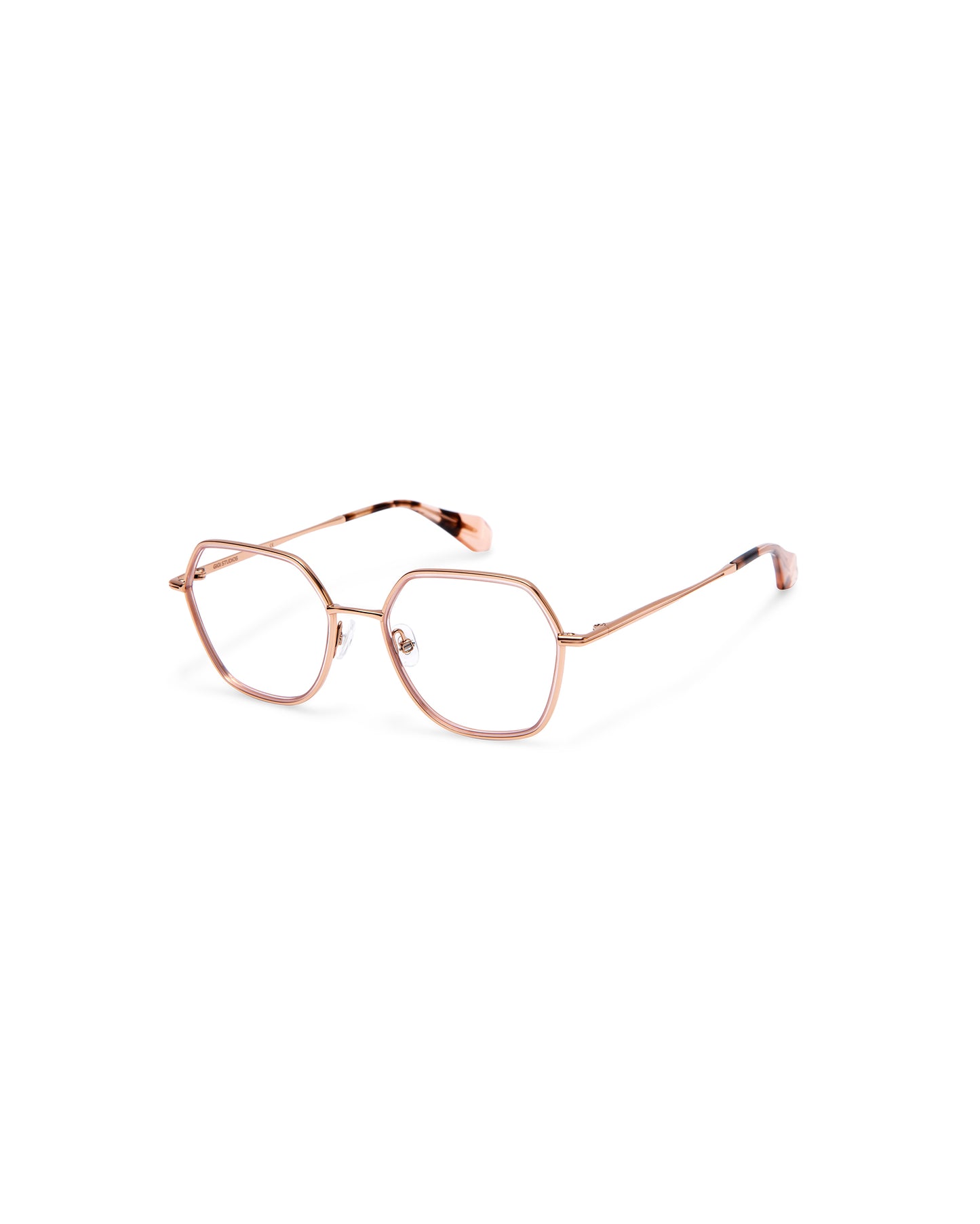 JOLENE: Geométricas Acetato-Metal Rosa optical glasses by GIGI STUDIOS 746
