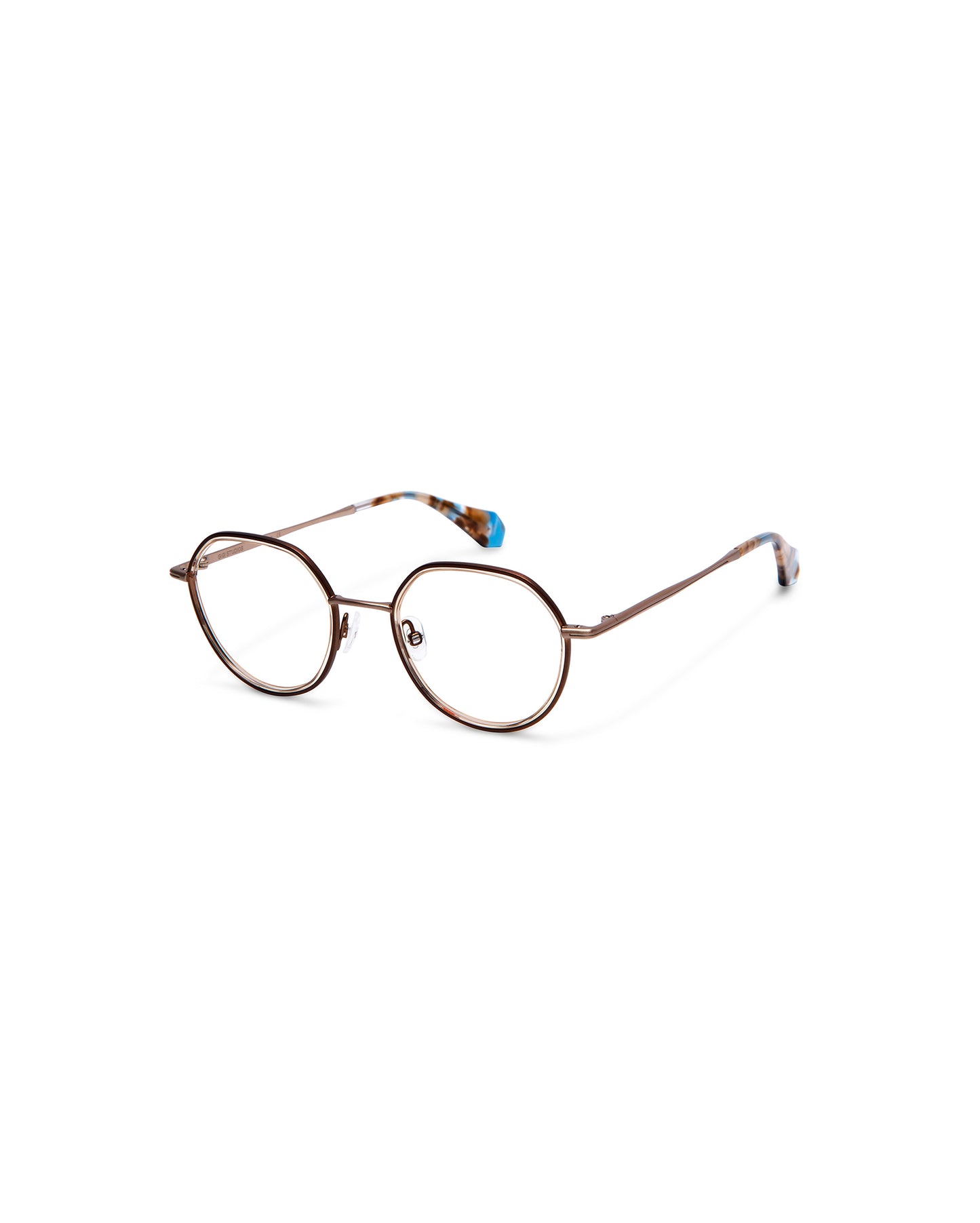SUNNY: Aviador Acetato-Metal Marrón optical glasses by GIGI STUDIOS 754
