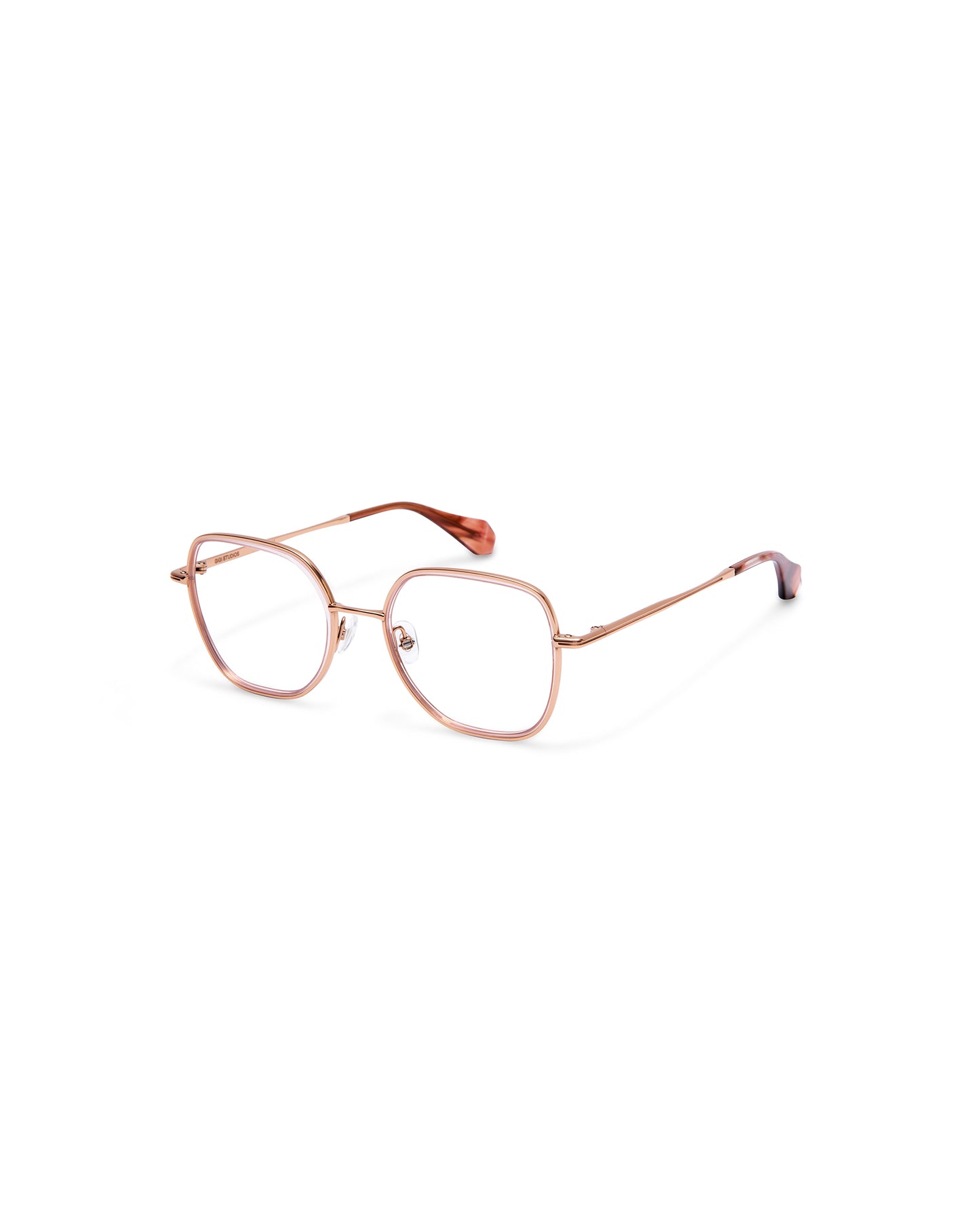 JEWEL: Cat Eye Acetato-Metal Rosa optical glasses by GIGI STUDIOS 766