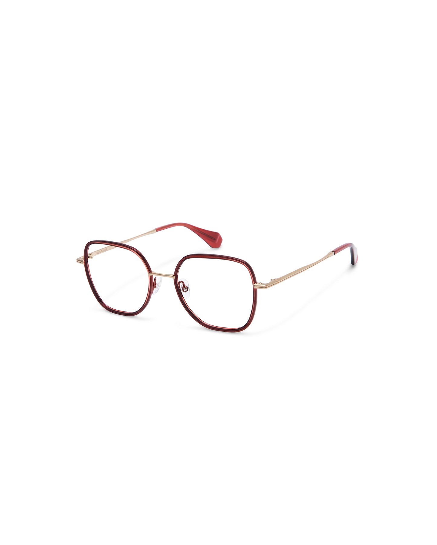 JEWEL: Cat Eye Acetato-Metal Rojo optical glasses by GIGI STUDIOS 768