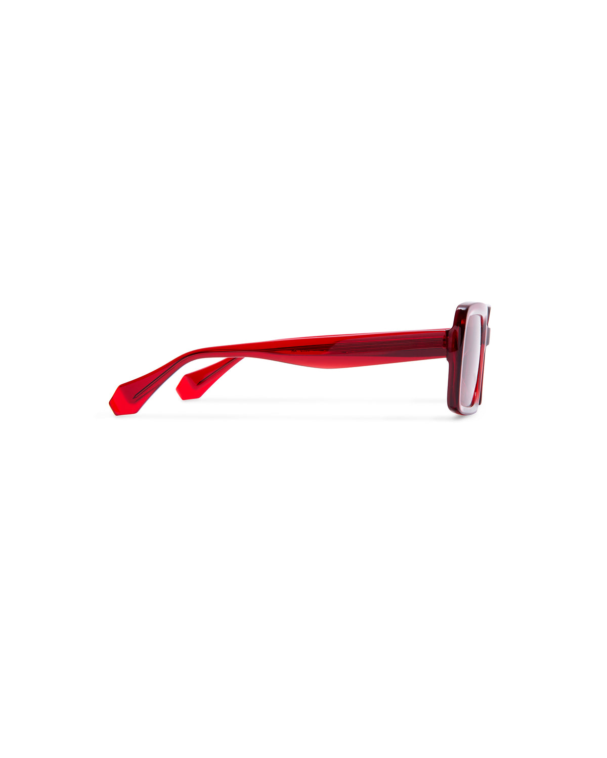 LUSH: Rectangular Acetato Rojo sunglasses by GIGI STUDIOS 952