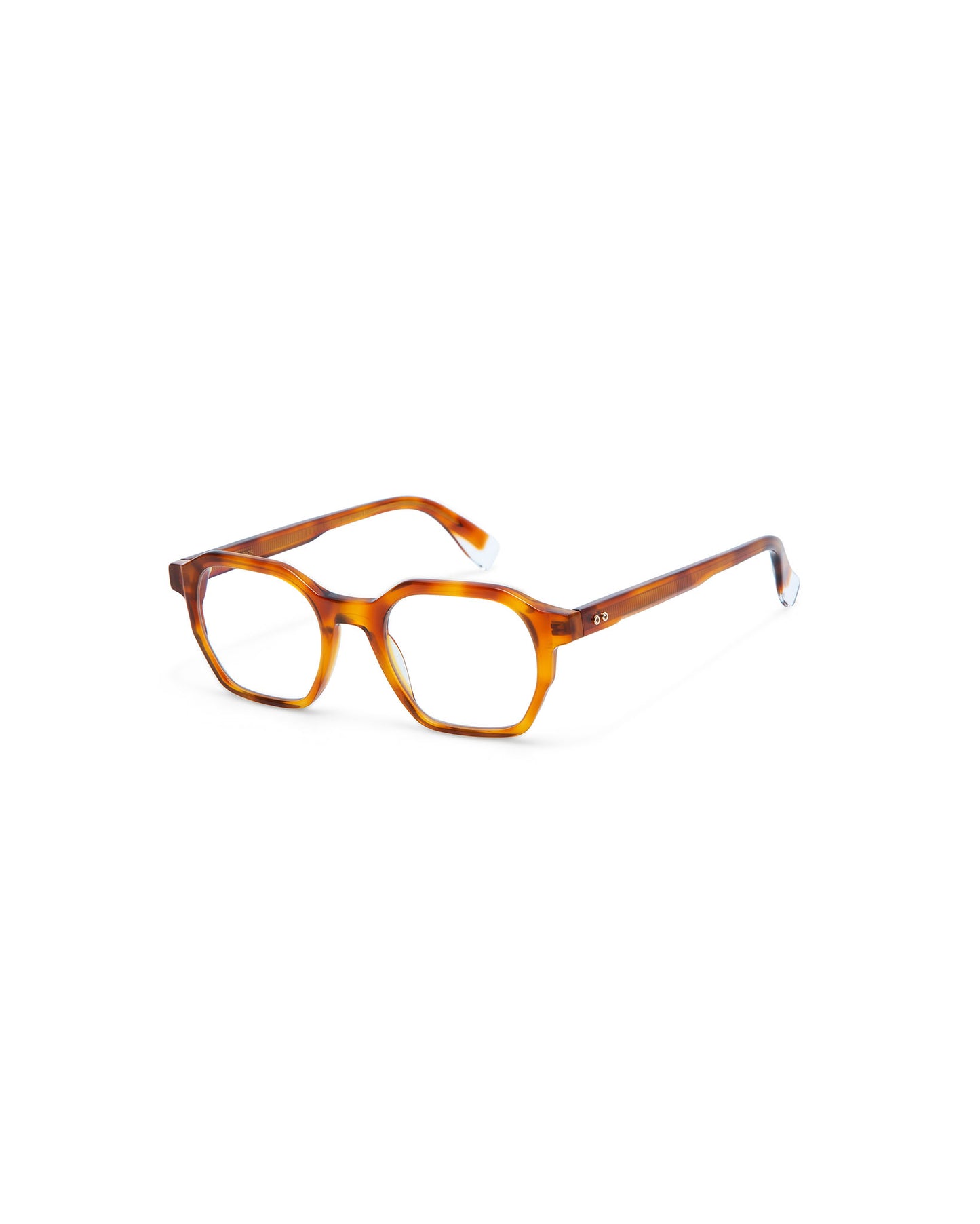 ROOSEVELT: Geométricas Acetato Havana optical glasses by GIGI STUDIOS 610